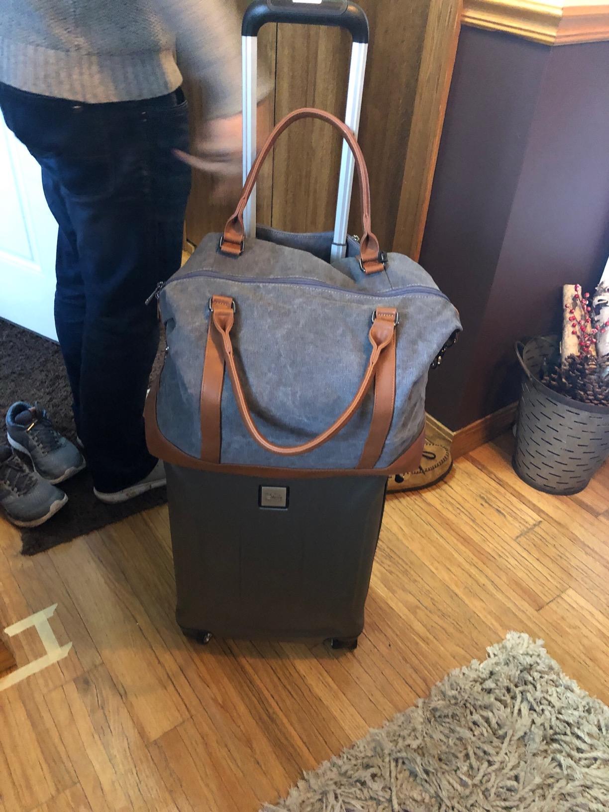 CAMTOP Women Ladies Travel Bag Canvas Weekend Overnight Carry On Luggage Bags customer photo 2
