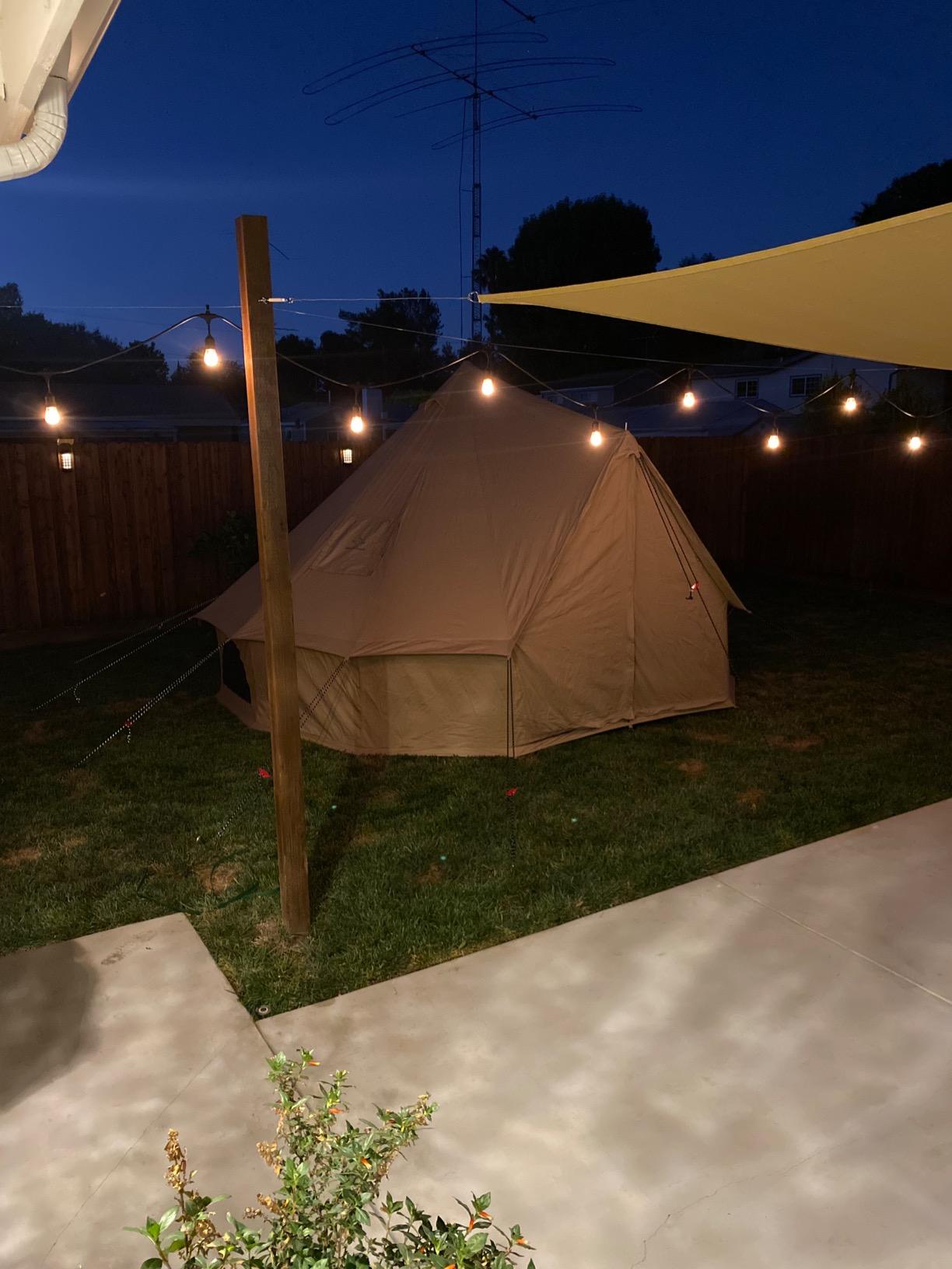 WHITEDUCK Regatta Canvas Bell Tent w/Stove Jack, Water Repellent, Yurt customer photo 2