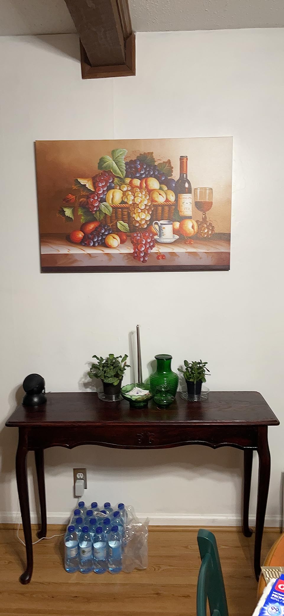 ARTISTIC PATH Classic Red Wine Kitchen Canvas Wall Art 24x18 Inch customer photo 1