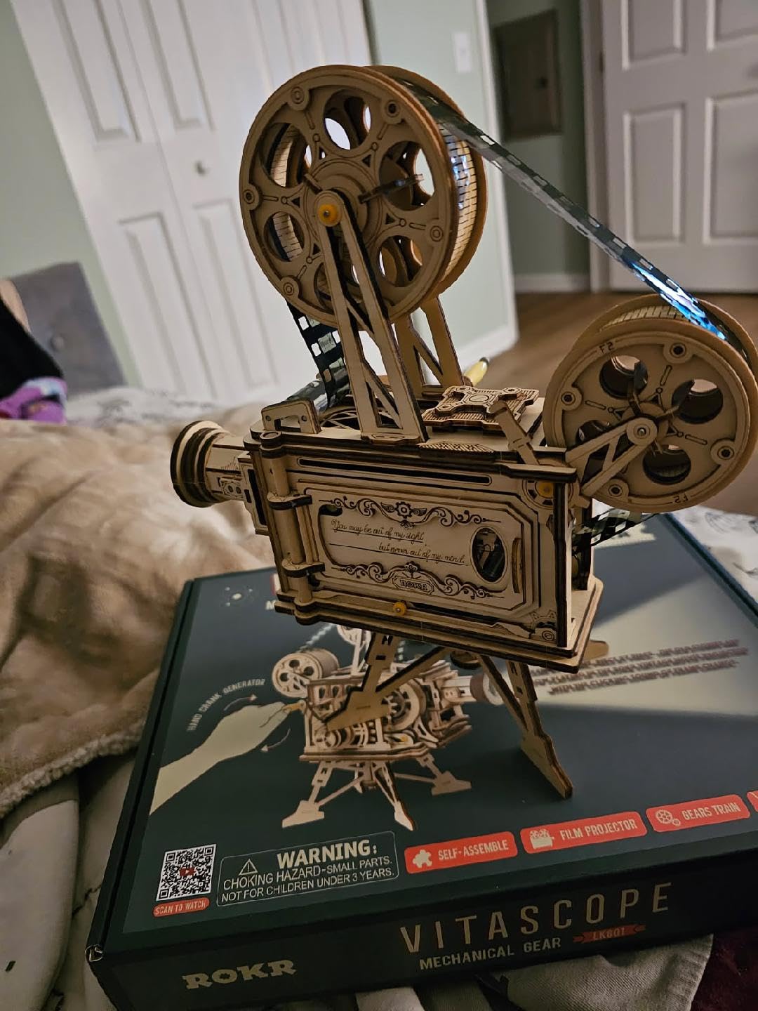 ROKR 3D Wooden Puzzles Vitascope for Adults - Model Building Kits Mechanical Construction for Adults to Build, Educational Brain Teaser DIY Crafts Kits, Halloween Collection Gifts for Men (Vitascope) customer photo 1