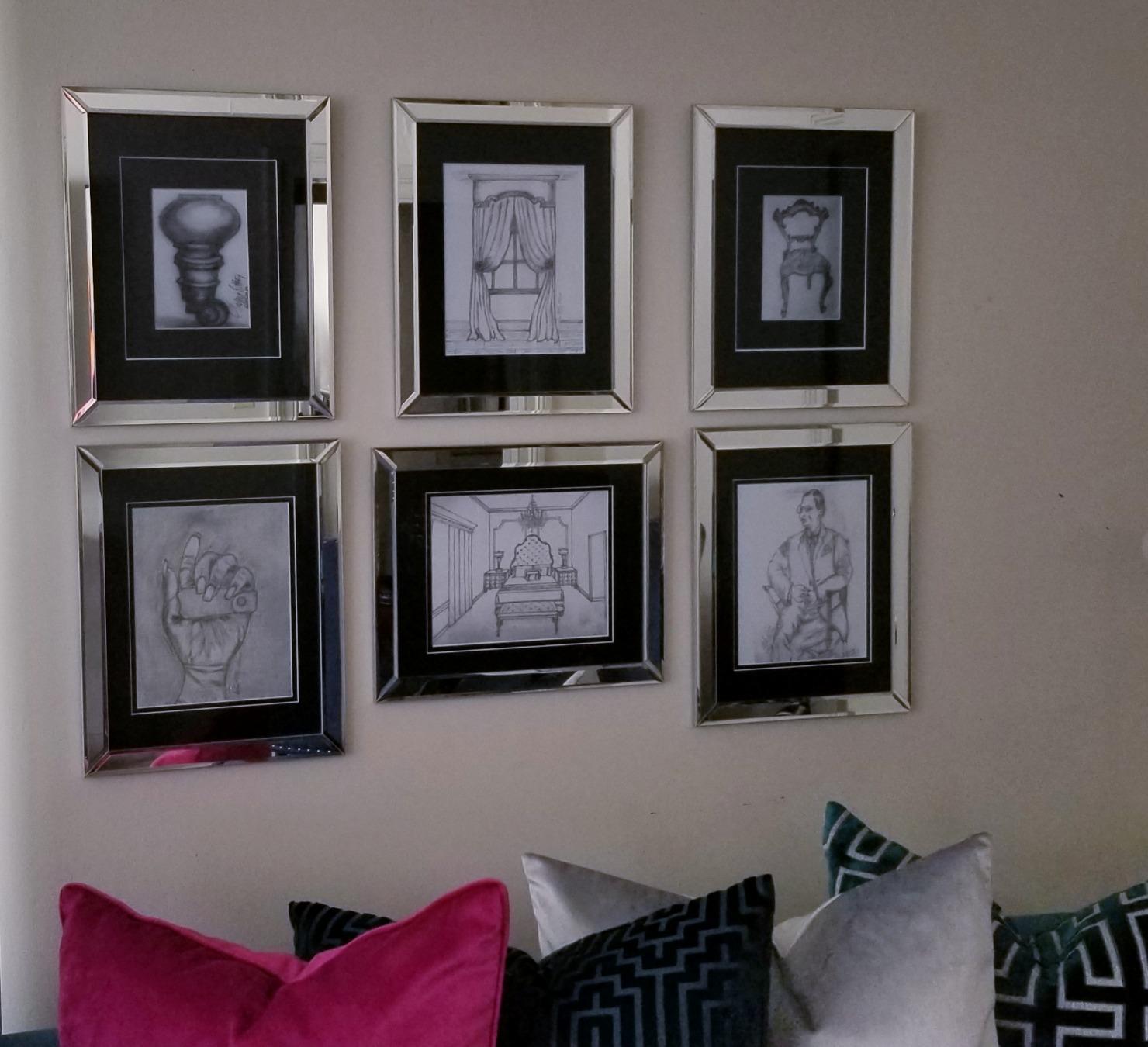 Meetart Silver Mirror Photo Frame 8x10 inch 2 Piece Per Set for Wall Hang or Tabletop Display customer photo 2