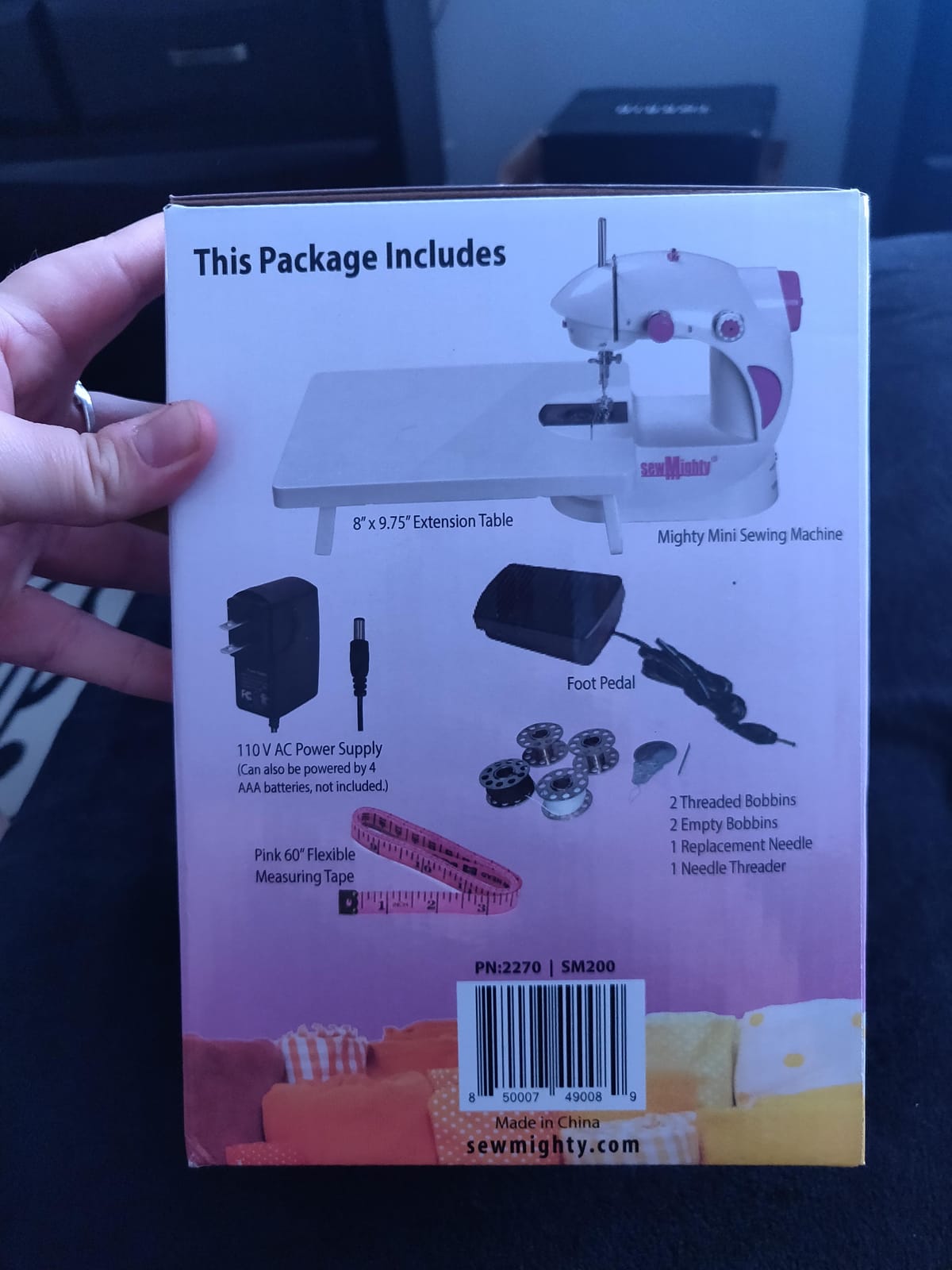 Mini Sewing Machine for Kids, Beginners, Travel & More- Portable, Battery Powered, use for Traveling, Quick Repairs, Small Projects & Children– Dual-Speed, AC & DC power, Foot Pedal & More customer photo 2