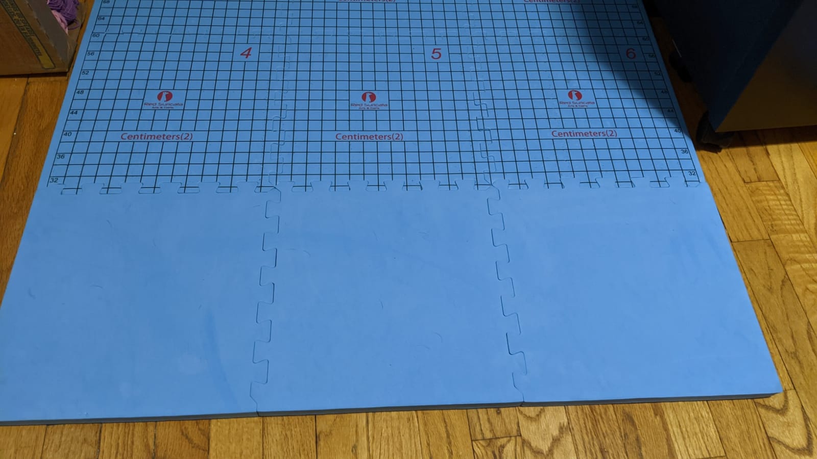 Red Suricata Blocking Mats for Knitting - Extra Thick (Inches Grid) customer photo 2
