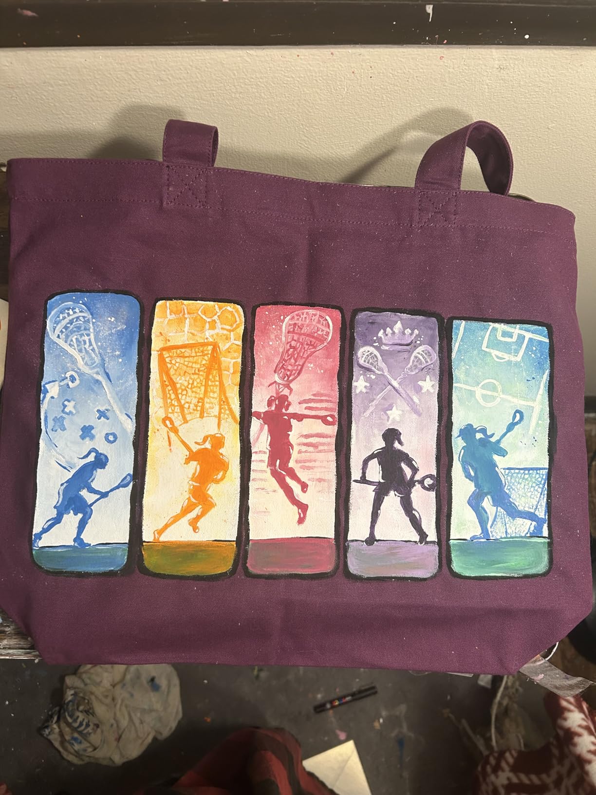 TOPDesign 1 | 3 | 6 | 12 | 24 Pack Super Strong Large 12oz Cotton Canvas Tote Bag, Reusable Grocery Shopping Cloth Bag, Fashionable Two-Tone Tote for Crafts, DIY Your Creative Designs (Pack of 1) customer photo 1