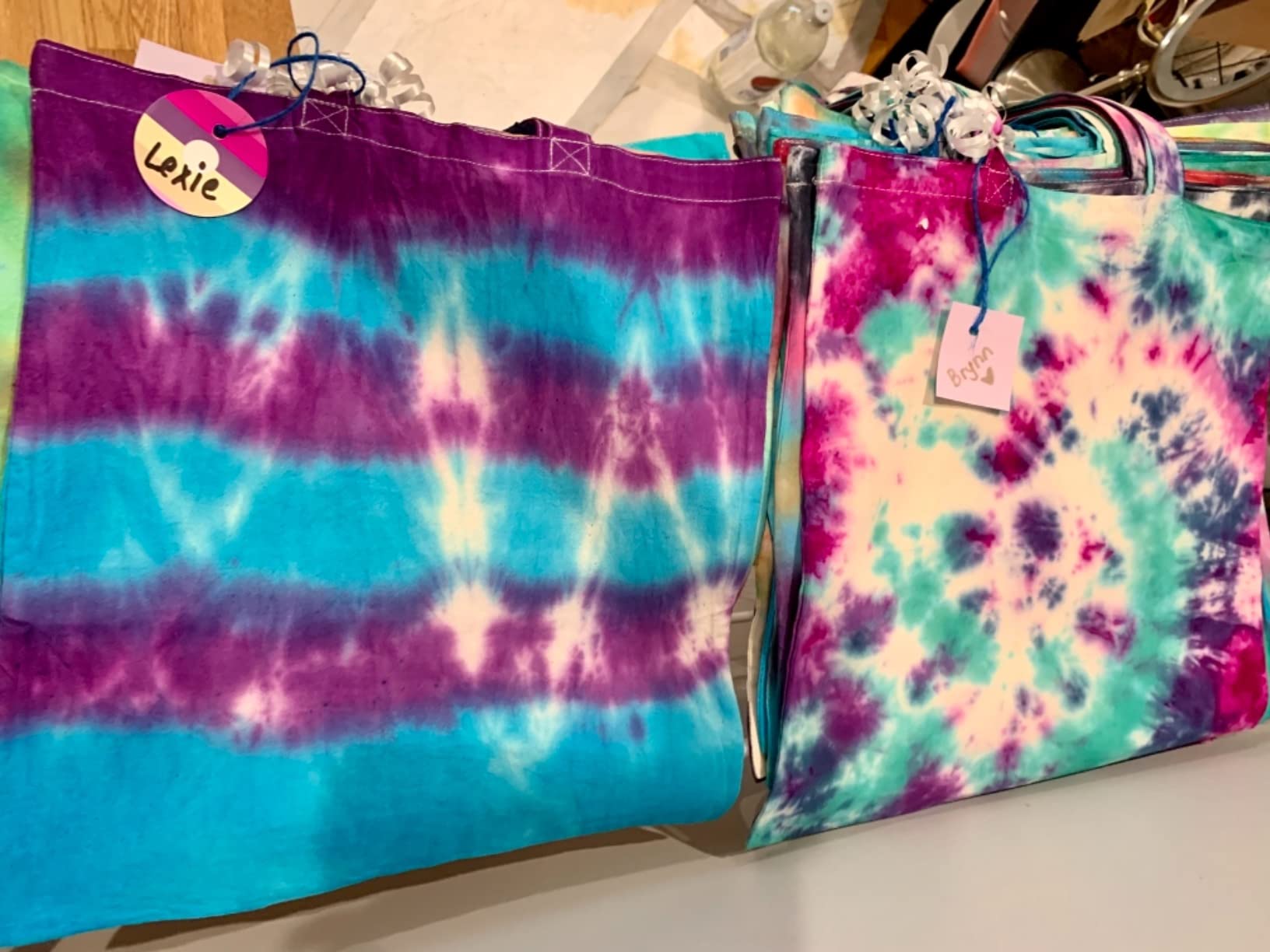 TOPDesign 5 | 12 | 24 | 48 | 192 Pack Economical Cotton Tote Bags, Lightweight Medium Reusable Grocery Shopping Cloth Bags, Suitable for DIY, Advertising, Promotion, Gift, Activity (5-Pack) customer photo 1