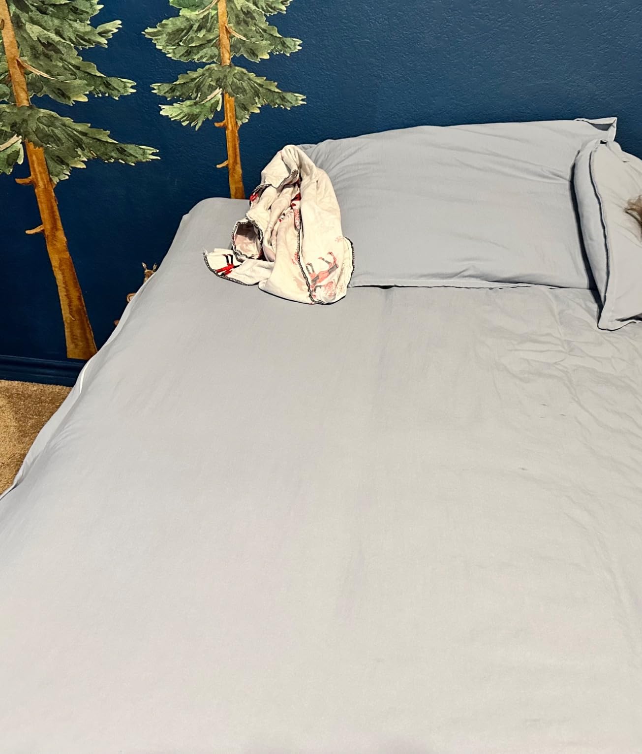 Bare Home Washed Duvet Cover Set (King/Cal King, Bering Sea) customer photo 2