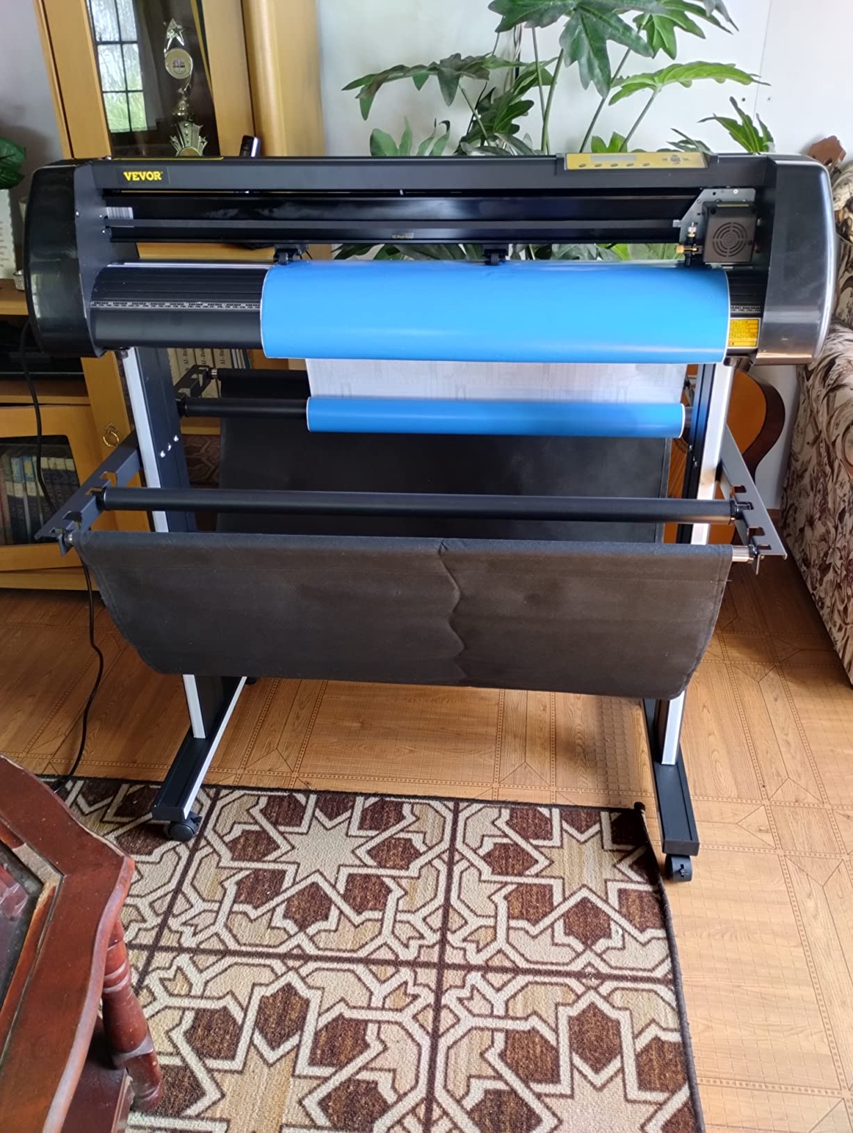 VEVOR Vinyl Cutter Machine 34 inches Bundle Manual Vinyl Plotter Cutter | For Cutting Multiple Materials, with Signmaster Software for Design and Cut, with Supplies and Tools, Monochrome, Black customer photo 2