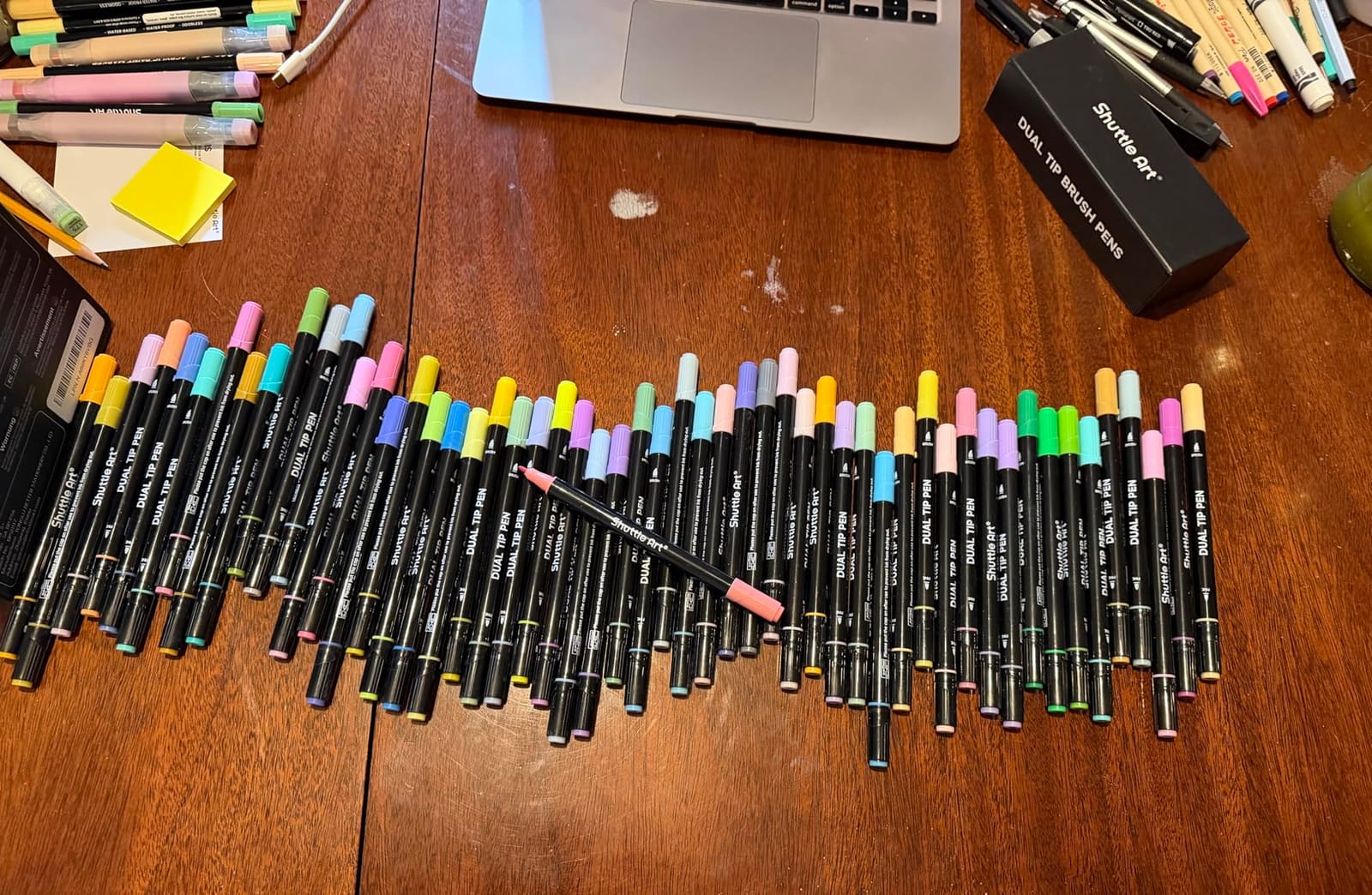 Shuttle Art Dual Tip Brush Marker Pens 30 Colors Water-based Ink customer photo 2