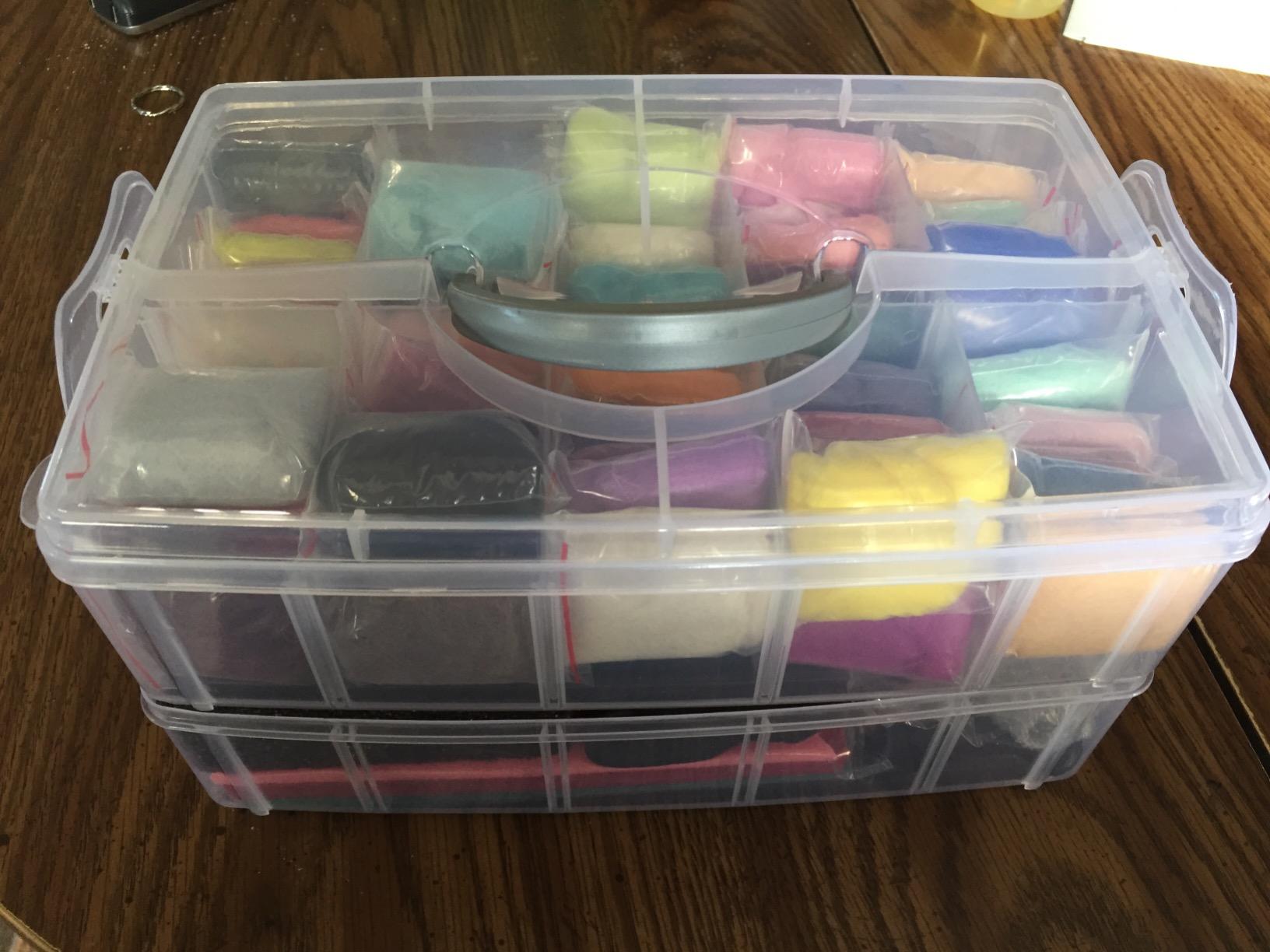 QMNNMA 241 Pcs Needle Felting Kit, 50 Colors Wool Felting Kit for Beginners customer photo 2