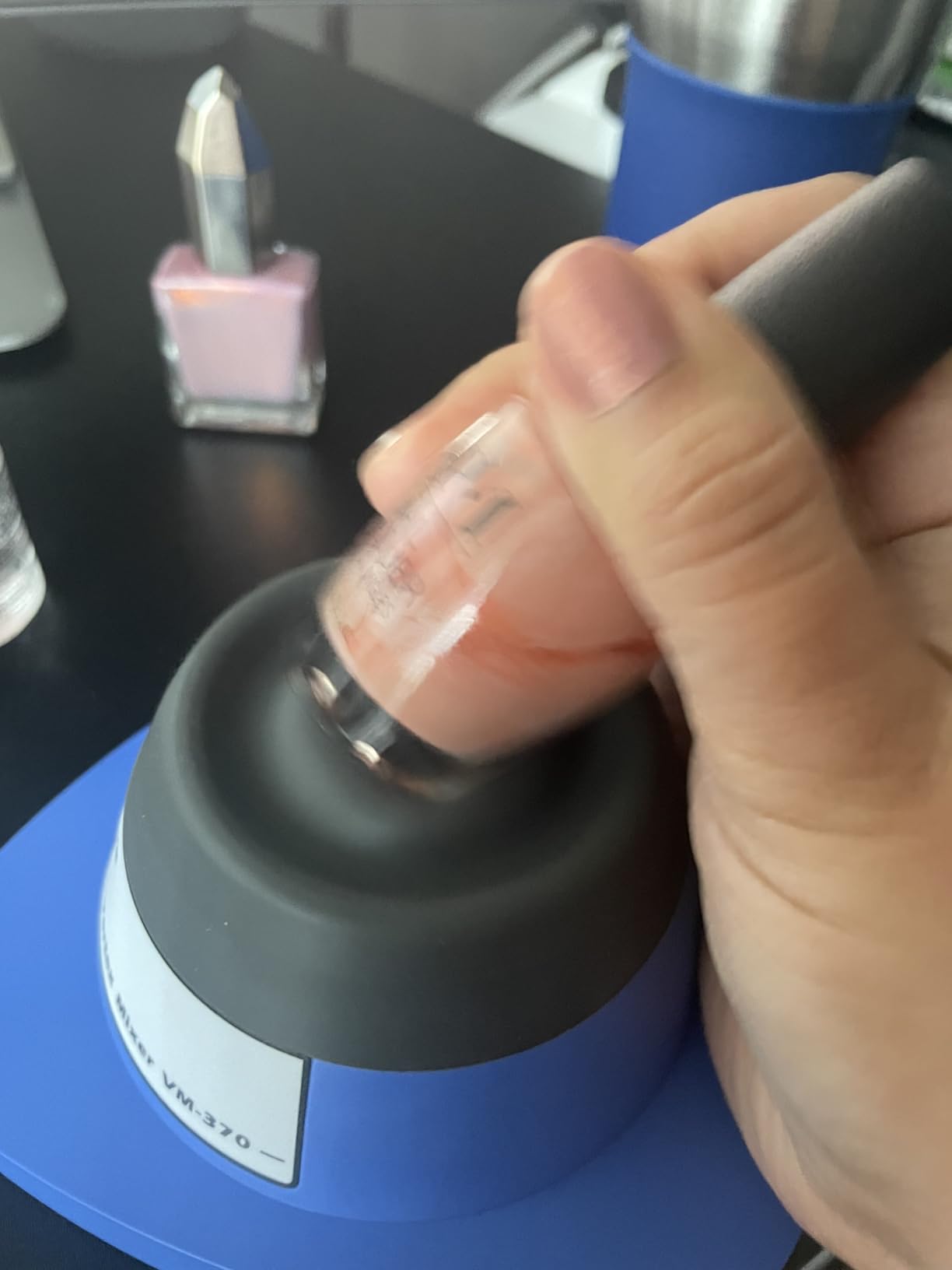 INTLLAB Lab Vortex Mixer, Touch Function Lab Vortexer, Gel Polish, Eyelash Adhesives, Acylic Paints, Test Tubes and Centrifuge Tubes customer photo 2