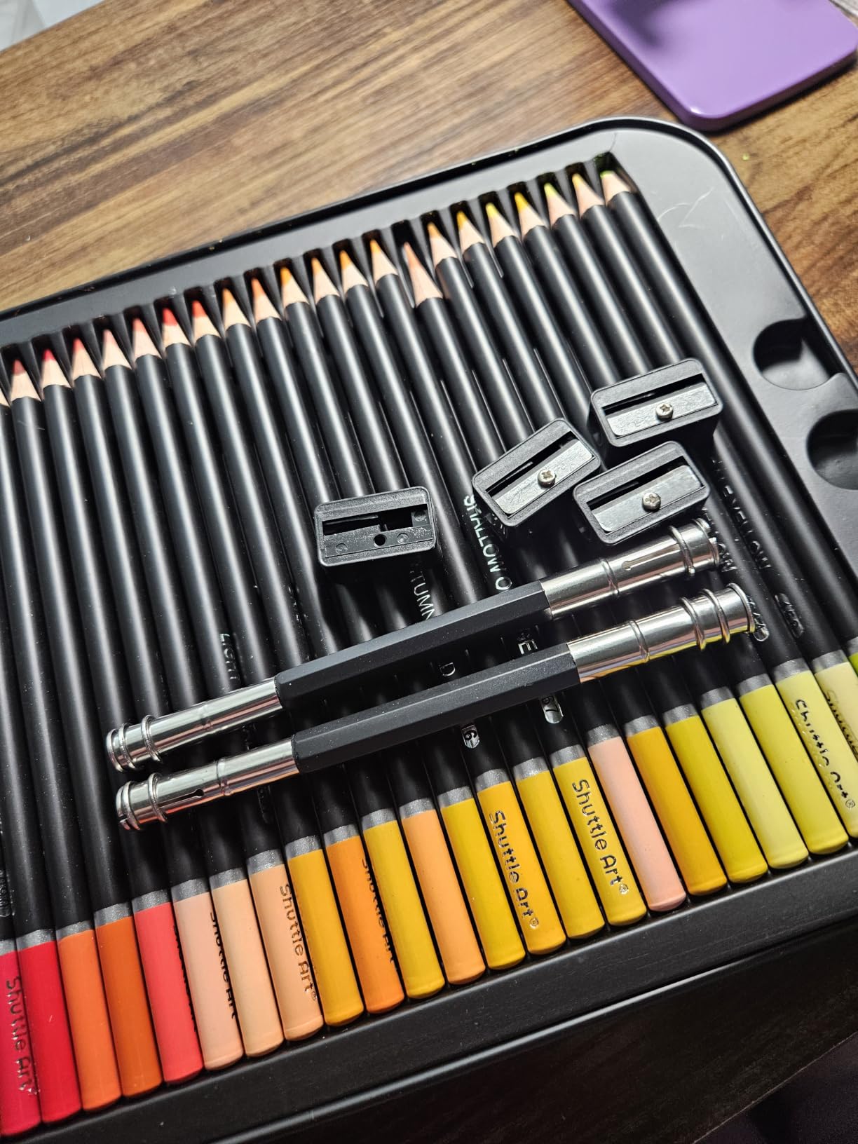 Shuttle Art 174 Colored Pencils for Adults, Soft Core Coloring Pencils Set with 1 Coloring Book, 1 Sketch Pad, 4 Sharpener, 2 Pencil Extender, Perfect for Artists Kids Adults, Drawing customer photo 1