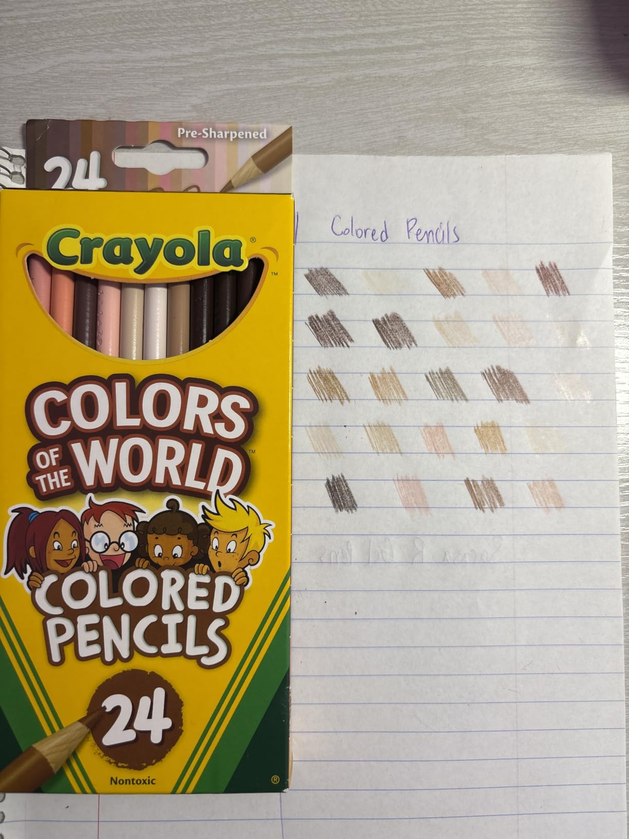 Crayola Colors of the World Colored Pencil Set (24ct), Skin Tone Colored Pencils for Kids, Coloring Book Pencils, Gifts for Kids customer photo 1
