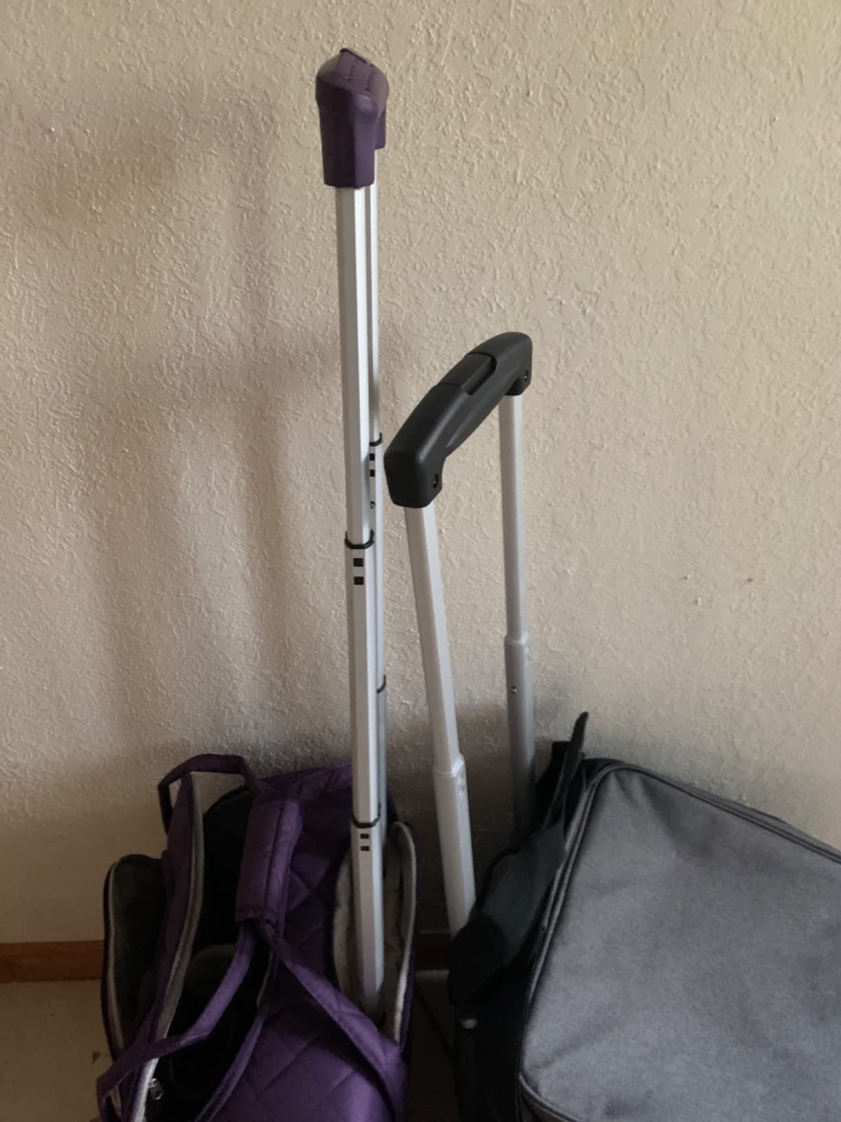 LUXJA Rolling Scrapbook Bag with Detachable Dolly, Gray Dots customer photo 1