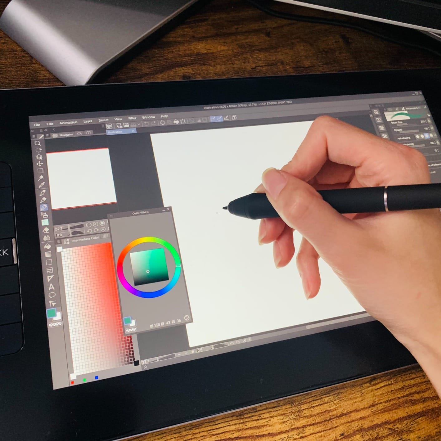 VEIKK VK1200 V2 Drawing Tablet with Screen, 11.6'', 16384 Pressure Sensitivity | Full-Laminated & Anti-Glare Drawing Monitor. 6 Customizable Keys, with 2 Battery Free Pens, 1 Glove. Requires PC Connection customer photo 2