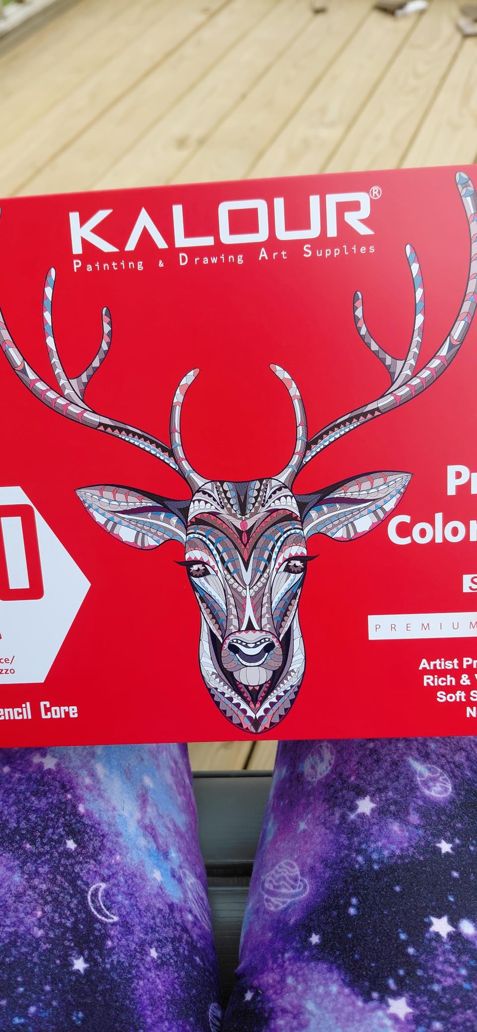 KALOUR 180 Colored Pencil Set for Adults Artists - Rich Pigment Soft Core -12 Metallic Pencil - Ideal for Coloring Drawing Sketching Shading Blending - Vibrant Color（Tin Case） customer photo 2