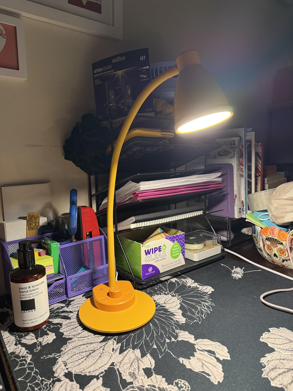 BOHON LED Desk Lamp with USB Charging Port 3 Color Modes Dimmable, Black | Reading Light Intelligent Induction Auto Dimming Task Lamp Neck Flexible Table Lamp for Bedside Office, AC Adapter Include customer photo 2
