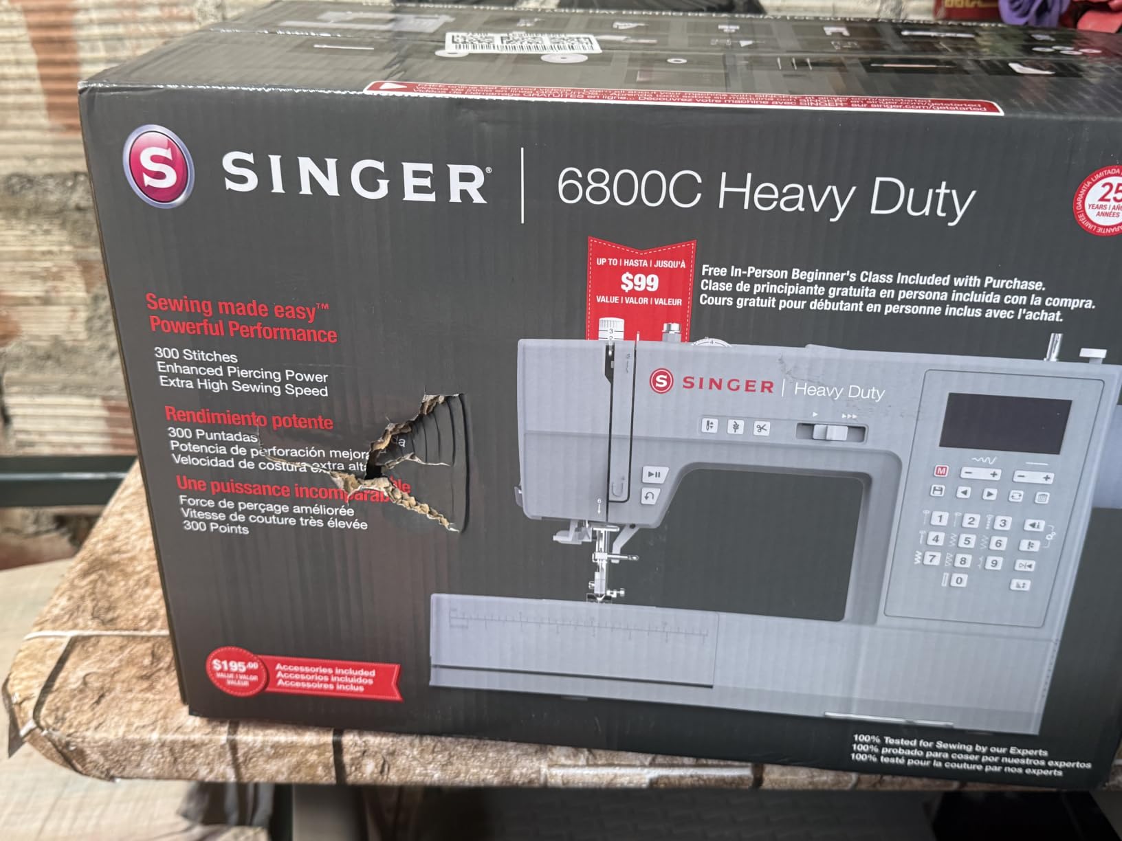 SINGER® 6800C Heavy Duty Computerized Sewing Machine with Accessory Kit customer photo 2