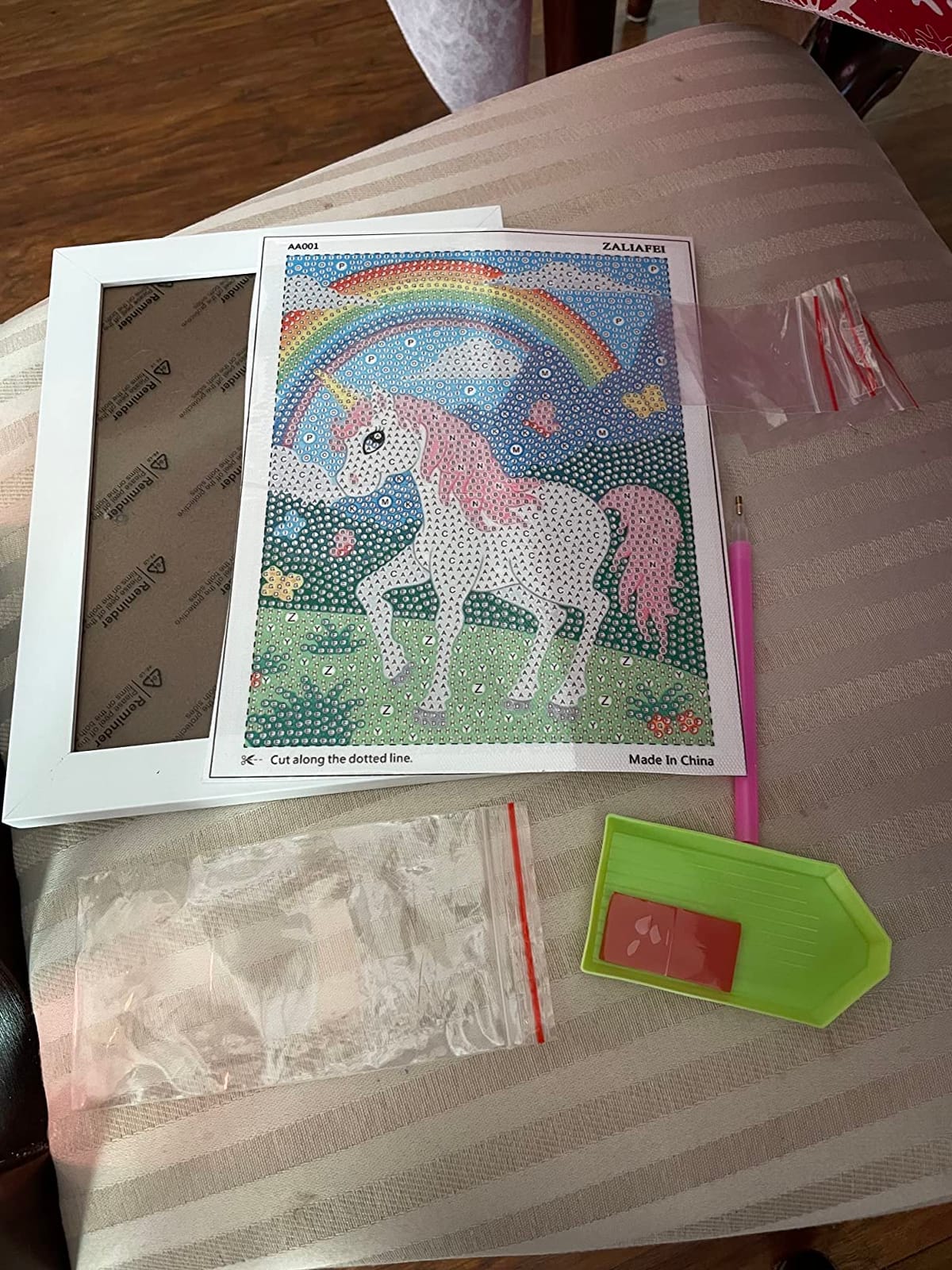 ZALIAFEI Diamond Art for Kids with Frames, Mosaic Gem Sticker Art Projects Kits, Holiday Crafts Supplies Gifts for Girls Boys Ages 6 7 8 9 10 11 12 customer photo 2