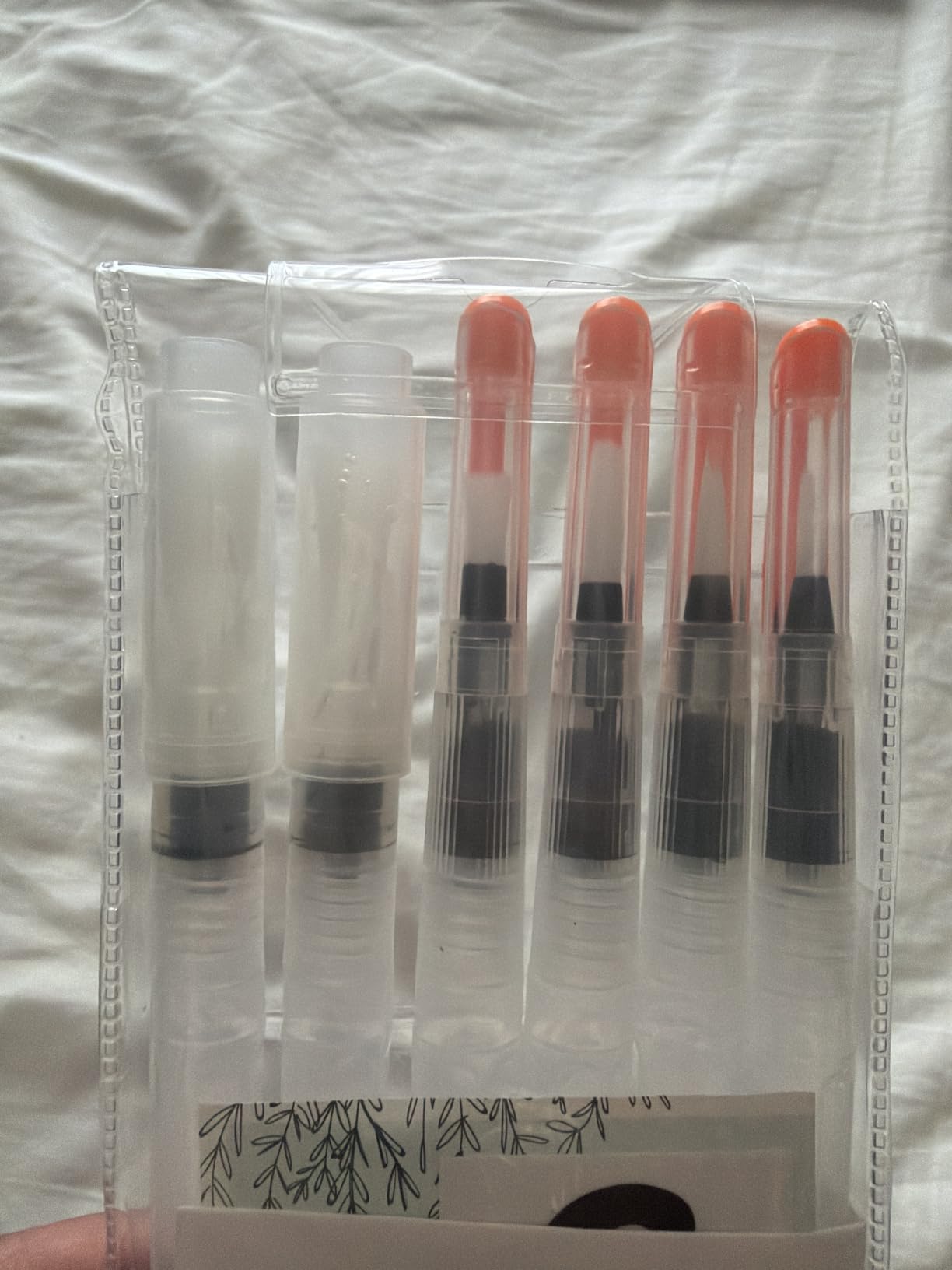 Mr. Pen- Watercolor Brush Pens, 6 pcs | 3 x Point Tips and 3 x Flat Tips Styles, Nylon Bristles, Refillable Watercolor Pens for Acrylic, Gouache, Crayons customer photo 2