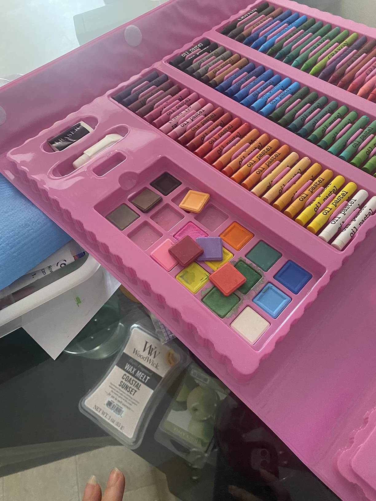 VigorFun Art Supplies, 240 PCS Drawing Art Kit, Pink Gifts for Kids Girls customer photo 2