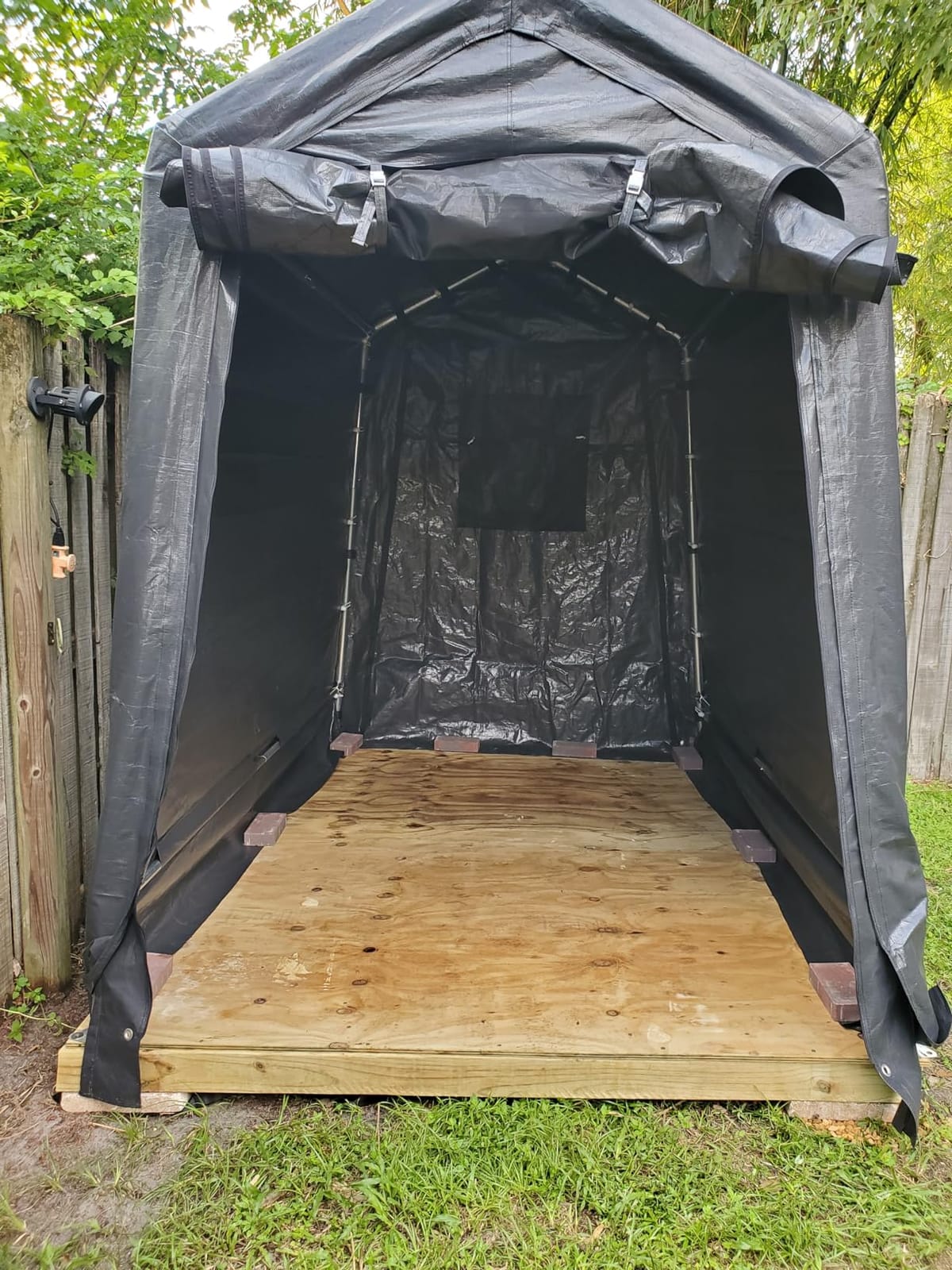 ADVANCE OUTDOOR 7x12 ft 2 Roll up Doors & Vents Outdoor Portable Storage Shelter Garage Tent Carport for Motorcycle ATV with Heavy Duty Metal Frame and Anti-UV Snow Resistant Waterproof Cover, Gray customer photo 2
