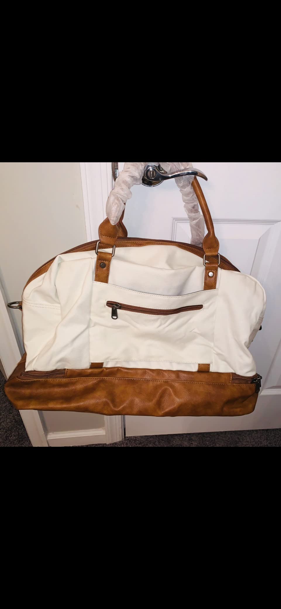 4PCS Weekender Bags for Women Large Overnight Weekend Travel Duffel Bags | Travel Bag Carry-on Tote Hospital Bag with Shoe Compartment Crossbody Toiletry Bag for Travel Business Gym Water Resistant customer photo 2
