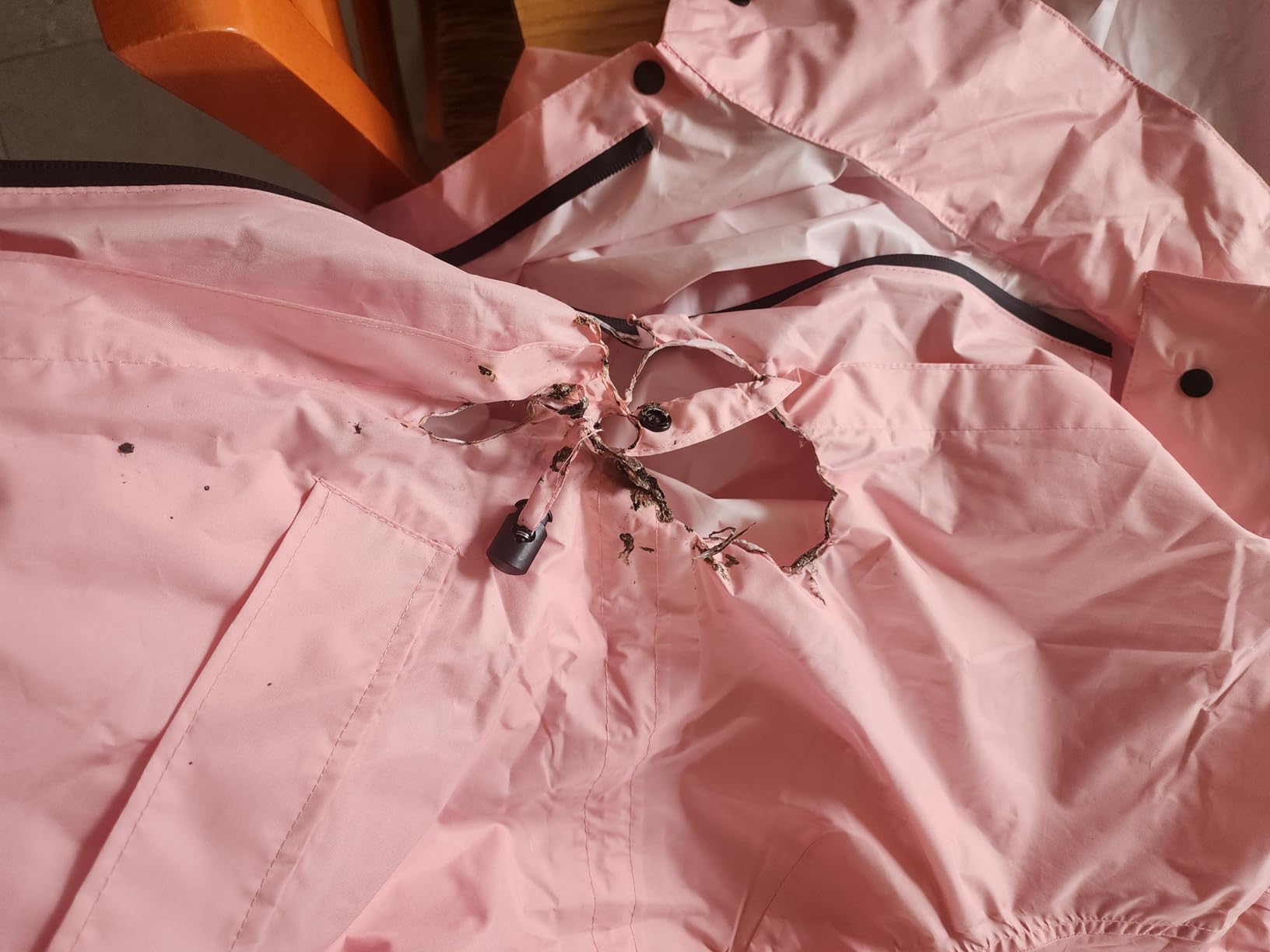LAMA Womens Long Raincoats Rain Jacket Waterproof Packable Hooded Windbreaker Lightweight Adjustable Waist for Outdoor customer photo 2