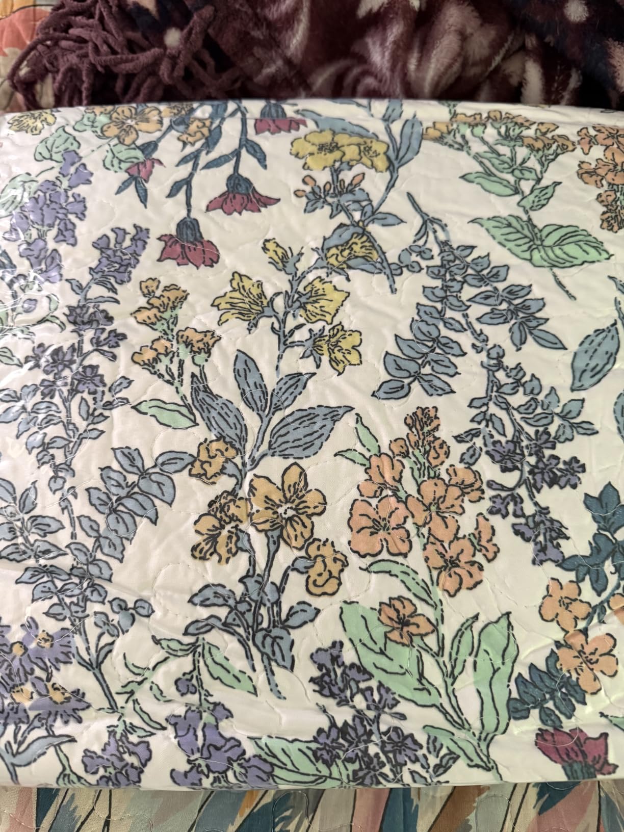 Travan 3-Piece Quilt Set Quilted Bedspread Cotton Coverlet Set Floral Printed Oversized Quilted Bedding Set with Shams for All Season, Green Vine, King Size customer photo 1