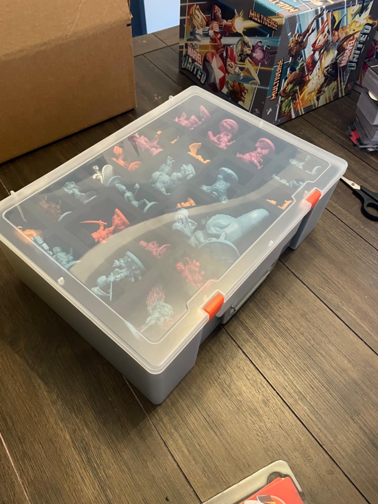 Miniature Storage Sturdy Carrying Figure Case -108 Slot Figurine Minature Carrying Case Compatible with D&D and More (blackness) customer photo 1