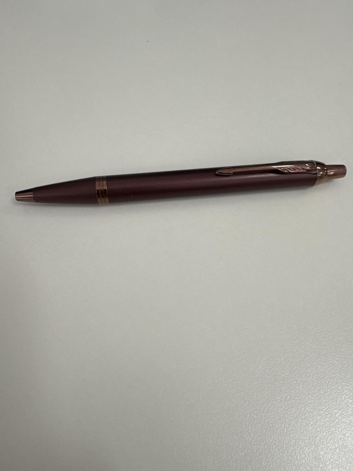 Parker IM Monochrome Ballpoint Pen Champagne Finish Medium Point Blue Ink Includes Gift Box customer photo 2