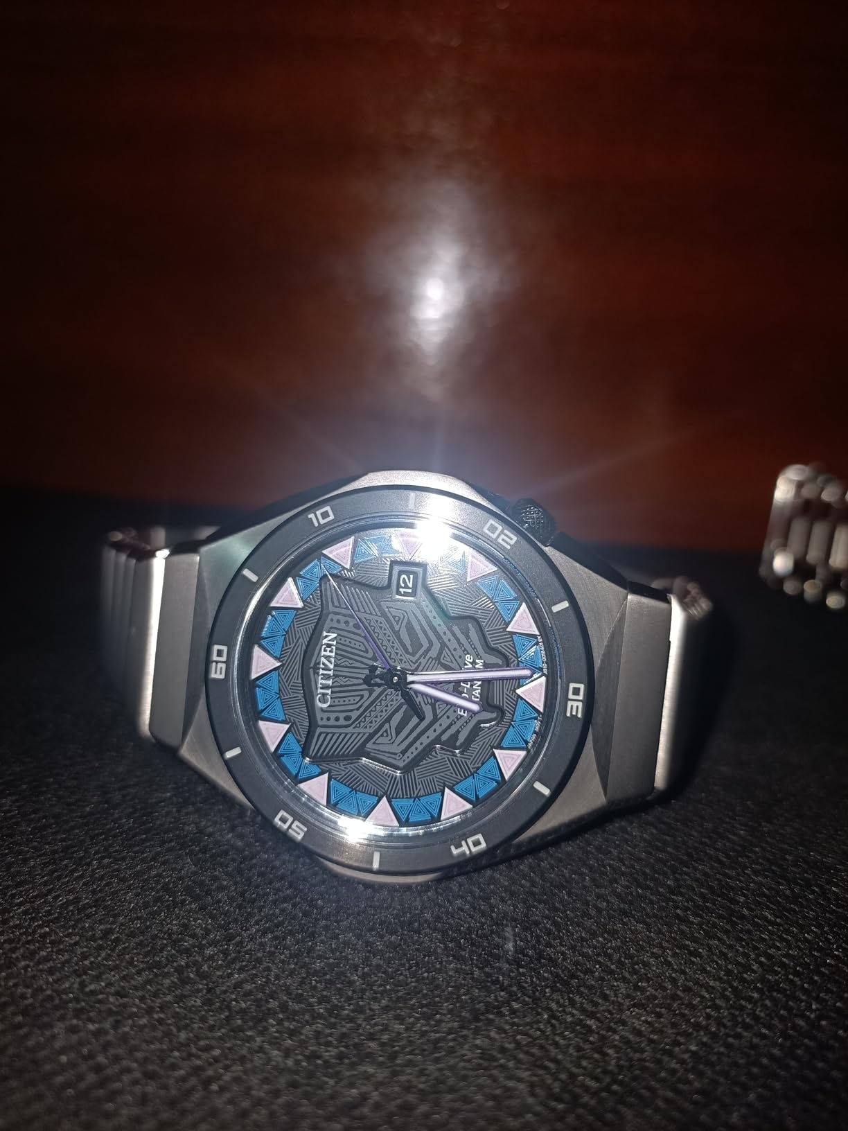 CITIZEN Men's Eco-Drive Black Panther 41mm Super Titanium AW1668-50W customer photo 1