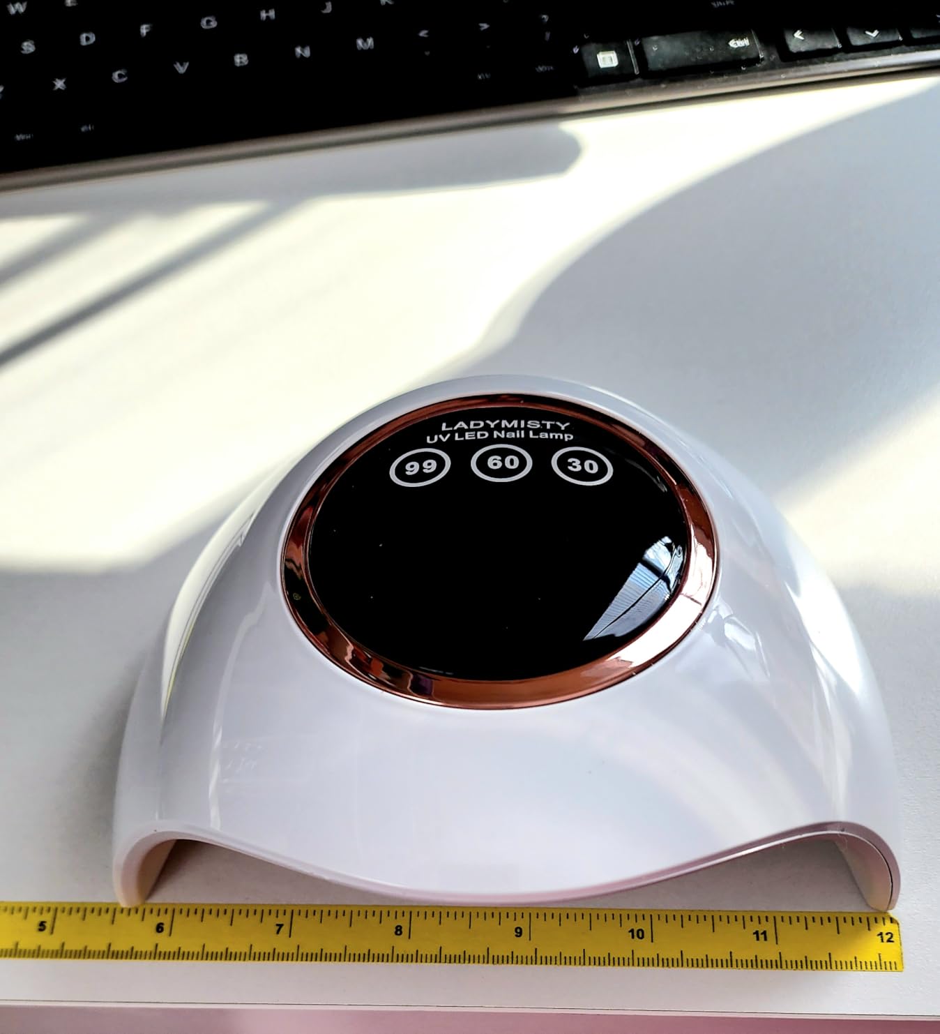 LadyMisty 72W UV Nail Lamp, Upgrade UV Light for Gel Nails, 3 Timer Nail Dryer, LCD Display, Smart Sensor, 99s Low-Heat Mode, Nail Lamps for Gel Polish for Beginners, Home DIY Salon Tool customer photo 1