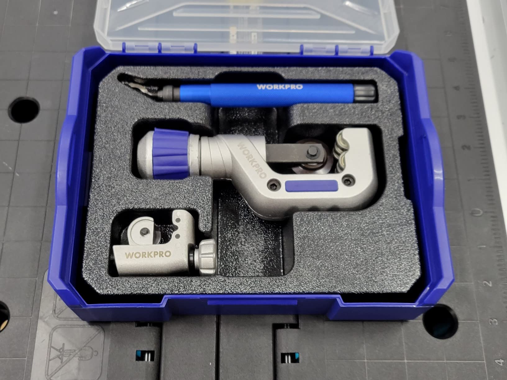 WORKPRO 3-Piece Tubing Cutter Set, 1/8