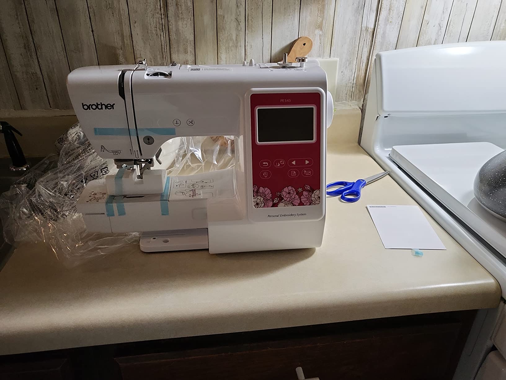 Brother PE545 Wireless Embroidery Machine 4x4 Hoop LCD customer photo 1