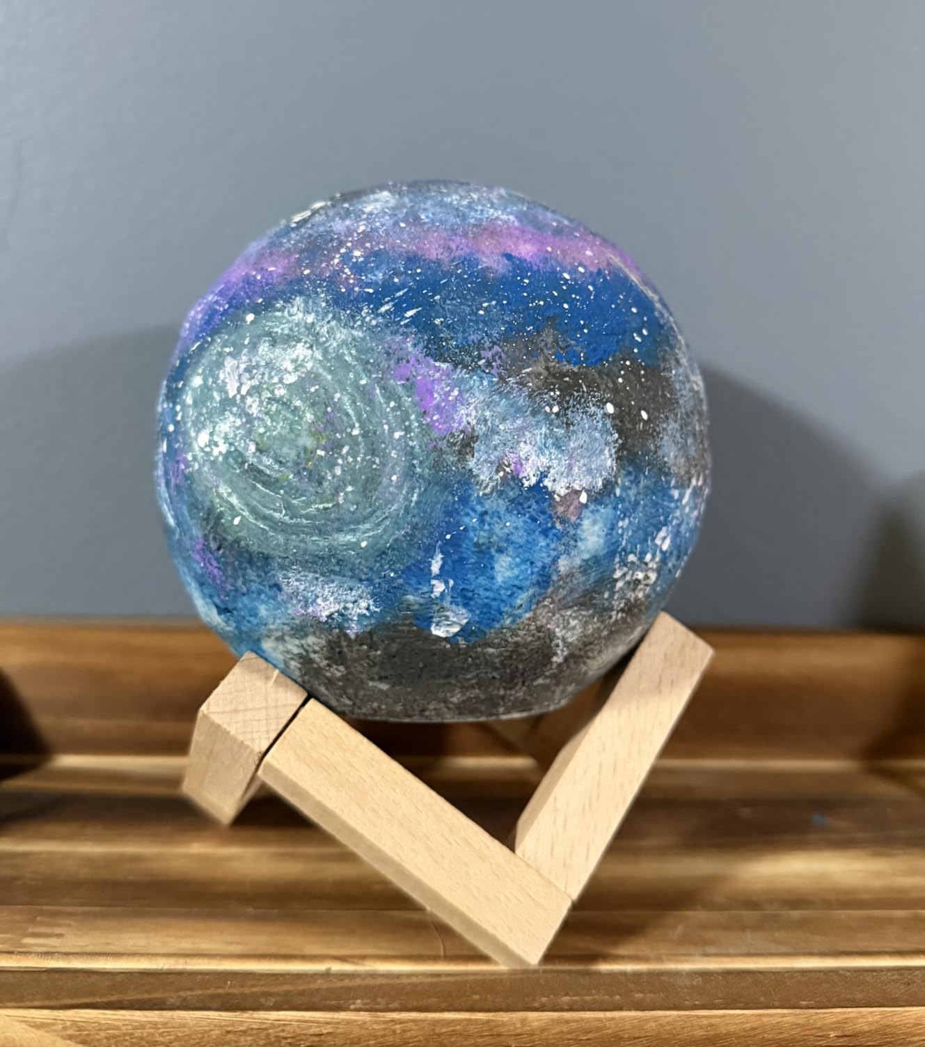 Paint Your Own Moon Lamp Kit, 3D Moon Night Light, Crafts for Kids Age 4-12 customer photo 1