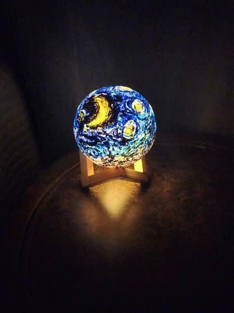 Paint Your Own Moon Lamp Kit, 3D Moon Night Light, Crafts for Kids Age 4-12 customer photo 2