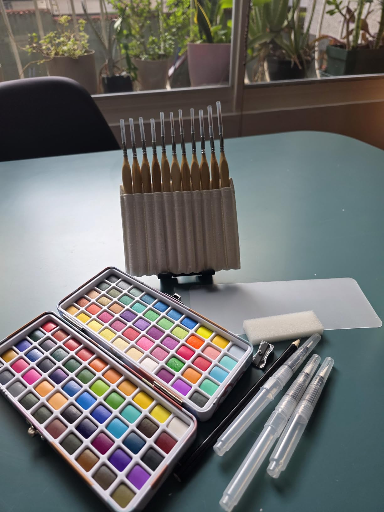 Grabie Watercolor Paint Set of 100 Color with Brush Pens customer photo 2