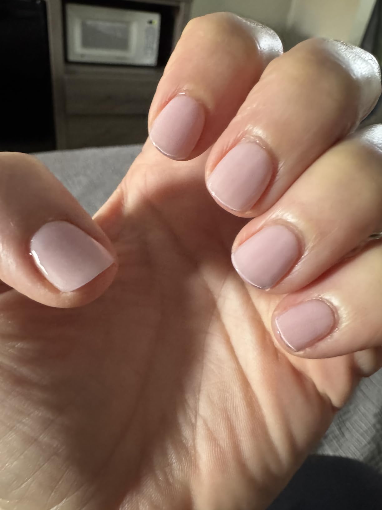 ohora Semi Cured Gel Nail Strips (N Bare Pink) - Works with Any Lamps, Salon-Quality, Long Lasting, Easy to Apply & Remove - Includes 2 Prep Pads, Nail File & Wooden Stick customer photo 1