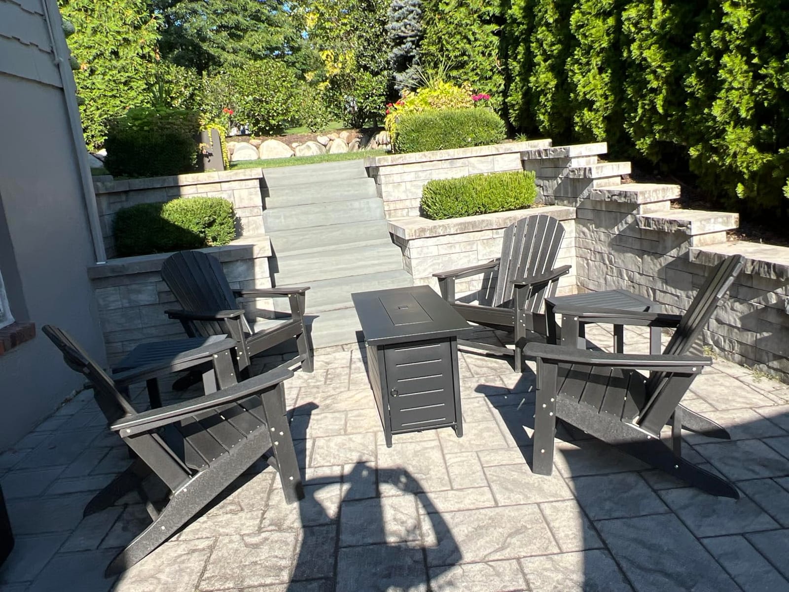 Ciays 42 Inch Gas Fire Pit Table, 60,000 BTU Propane Fire Pit for Patio customer photo 1