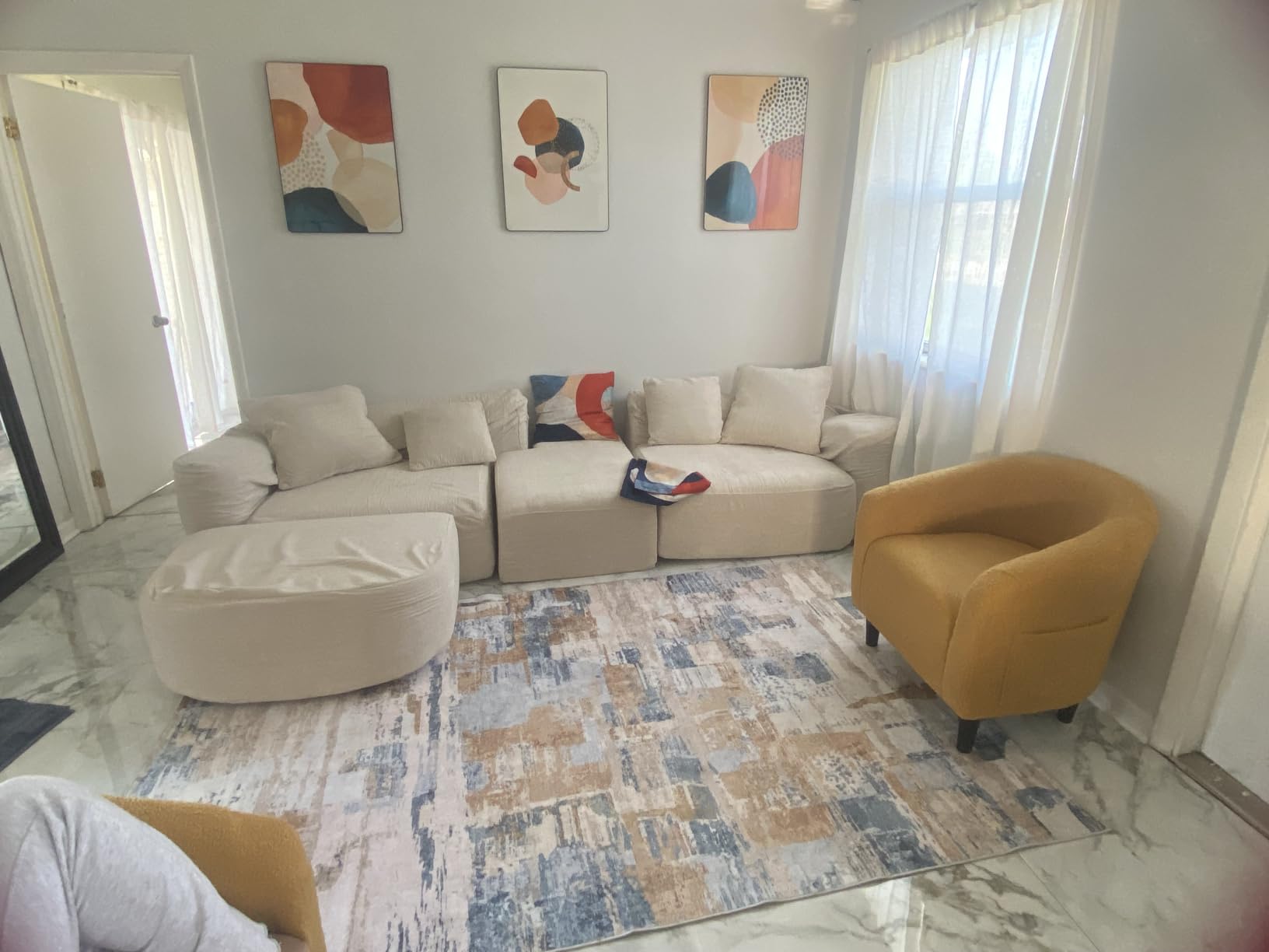 SERIMINO Boho Abstract Wall Decor for Bedroom, Nordic Minimalist Artwork customer photo 1