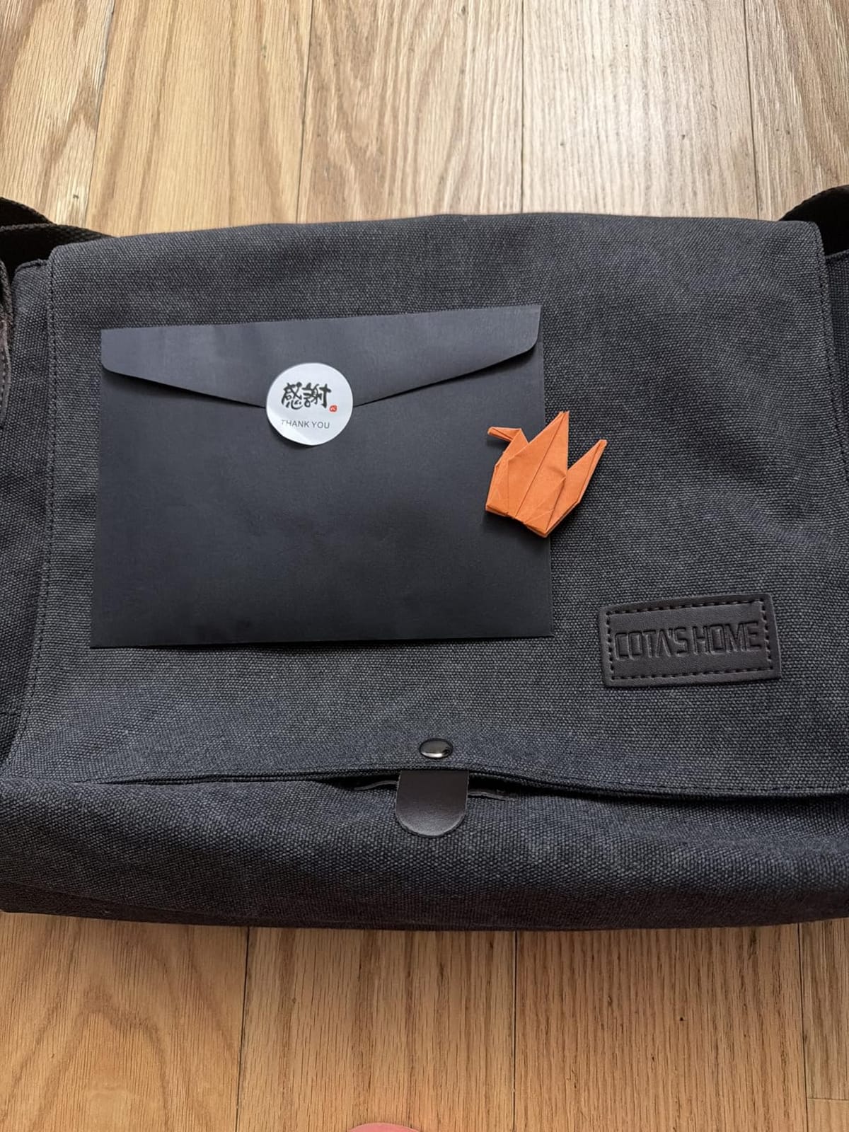 Men's Canvas Messenger Bag, Compact Satchel for Work customer photo 1