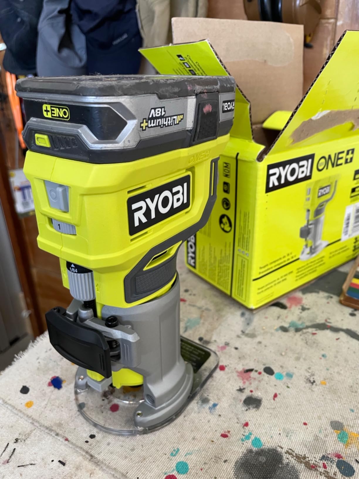 RYOBI ONE+ 18V Cordless Compact Fixed Base Router Tool Only (Battery Not Included) - PCL424B customer photo 2
