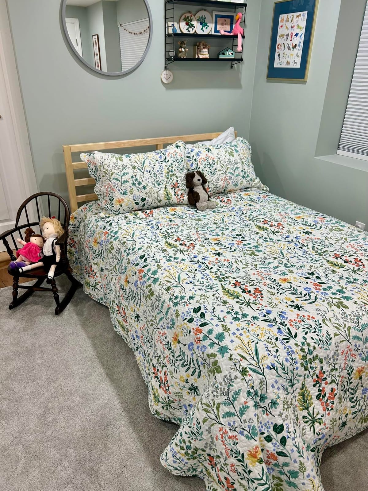 Travan 3-Piece Quilt Set Quilted Bedspread Lightweight Coverlet Set Garden Style Floral Printed Oversized Quilted Bedding Set with Shams for All Season, Exquisite, Queen Size customer photo 1