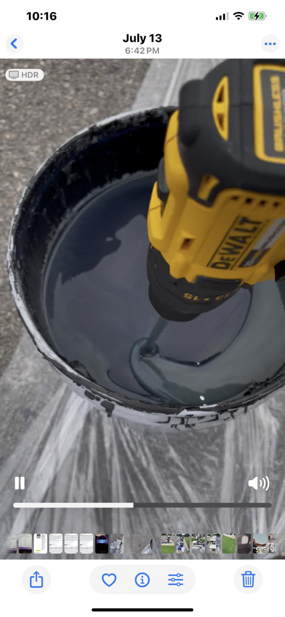 Edward Tools 5 Gallon Paint Mixer Drill Attachment - Quick Mix No Splash - Heavy Duty Plastic Mixer Head with Metal Hex Shaft for Standard 3/8” Drills - Resin Mixer,Epoxy Mixer in 5 Gallon Bucket customer photo 2