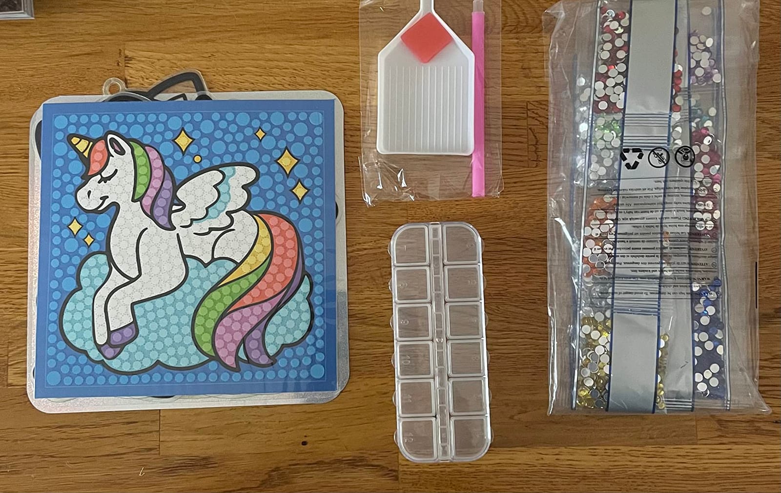 Klever Kits 16 Projects Gem Painting, Kids Diamond Art Kit for Kids with 5D Diamond, Arts and Crafts for Girls Ages 6-12, Gem Craft Activities Kits, Premium Art Gift Ideas for Girls Ages 6, 7, 8+ customer photo 1
