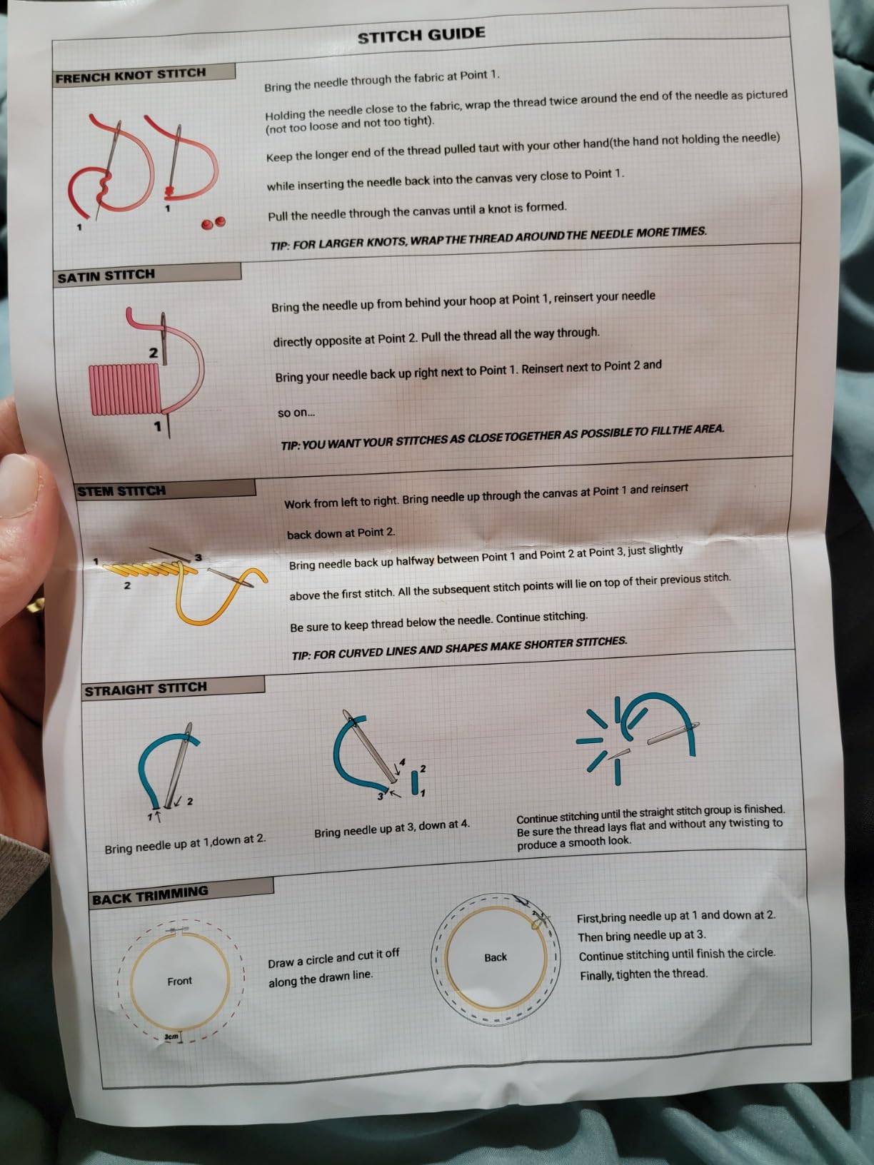 Embroidery Kits for Beginners Adults, Stamped Cross Stitch kits for Adult Beginners Embroidery Starter Kit with Pattern, 3 Embroidery Hoop and Fabric, Needles Threads (Attached Teaching Video QR Code) customer photo 1