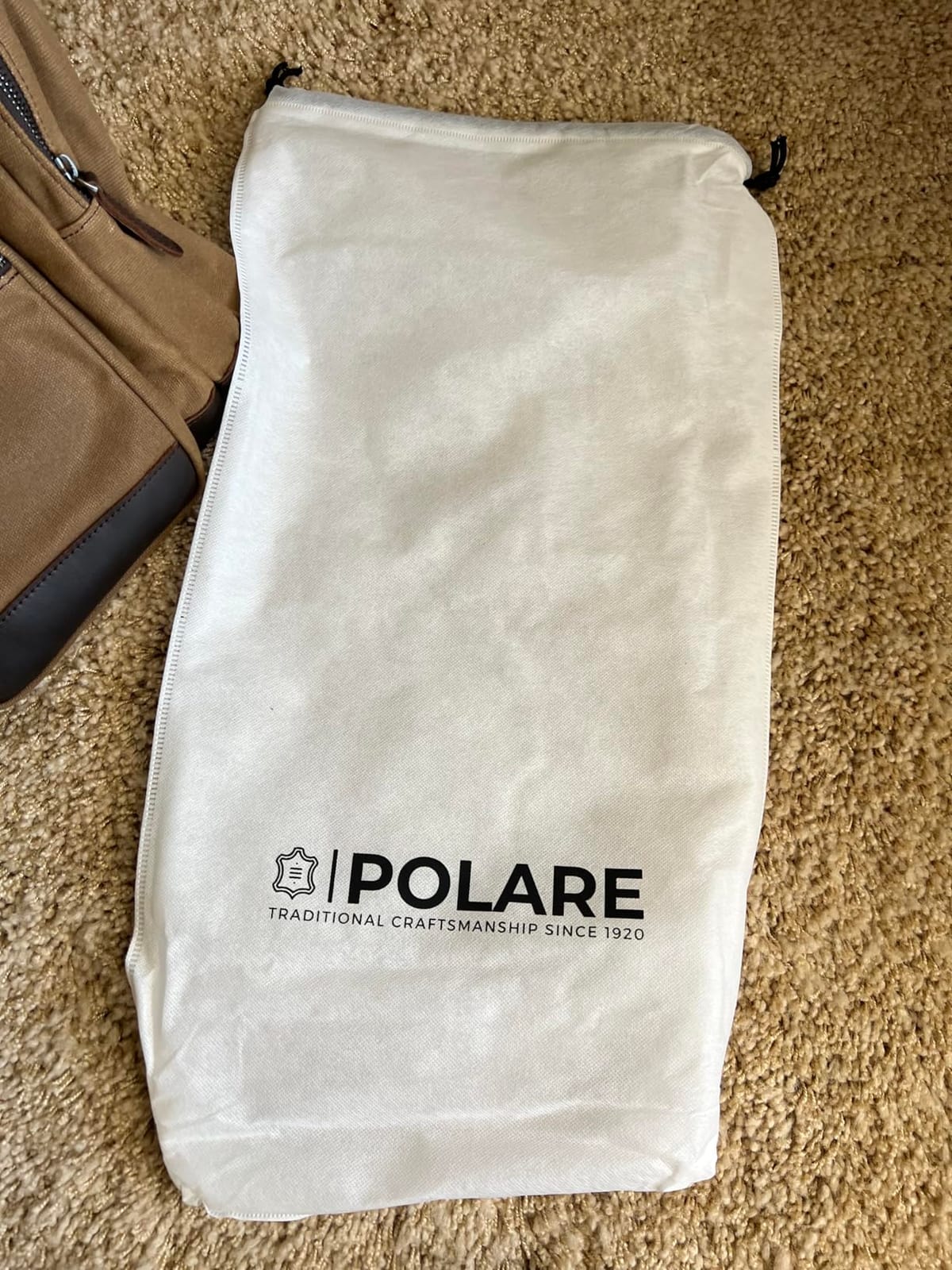 Polare 23” Waxed Canvas Cowhide Leather Waterproof Travel Duffel Bag Trim Luggage Weekender Overnight Carry on Hand Bag customer photo 1