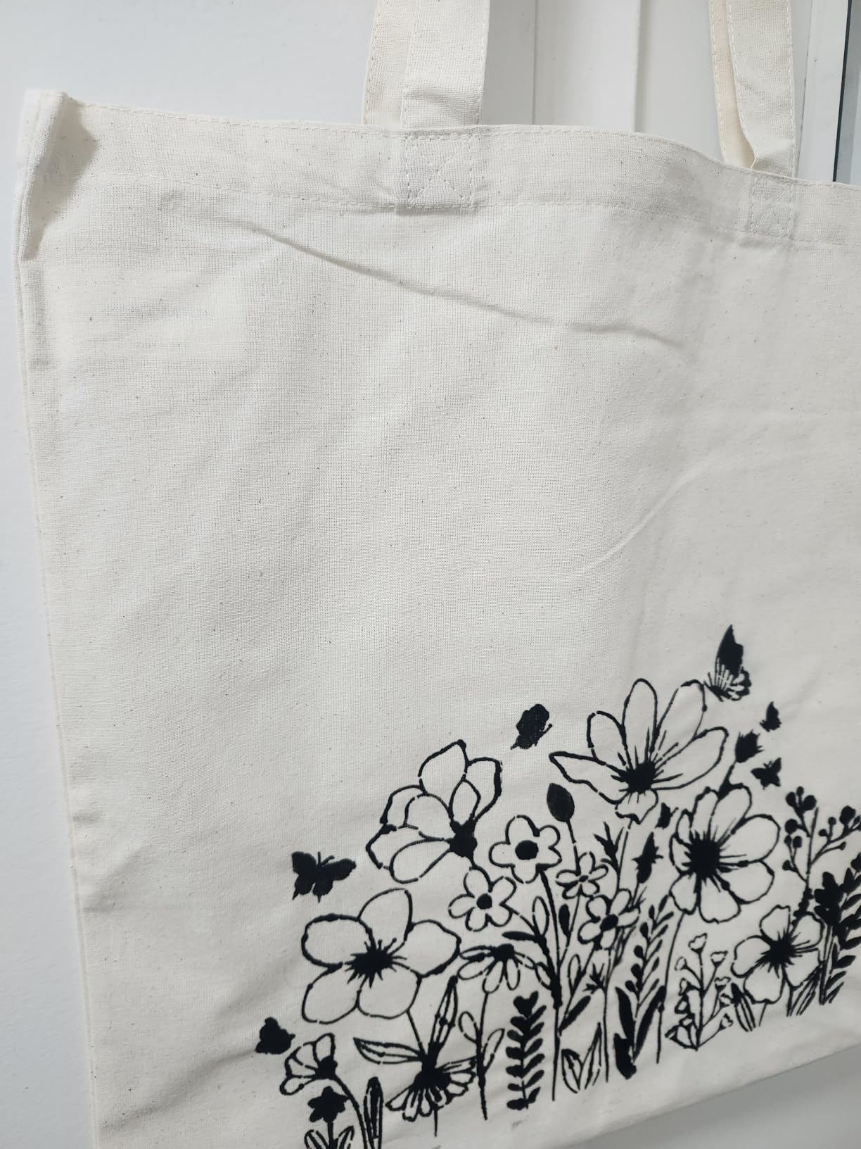 NPBAG 1 Pack 15'' X 16'' Natural Cotton Tote Bag, Lightweight Blank Bulk Cloth Bag with 1pc of PTFE Teflon Sheet customer photo 2