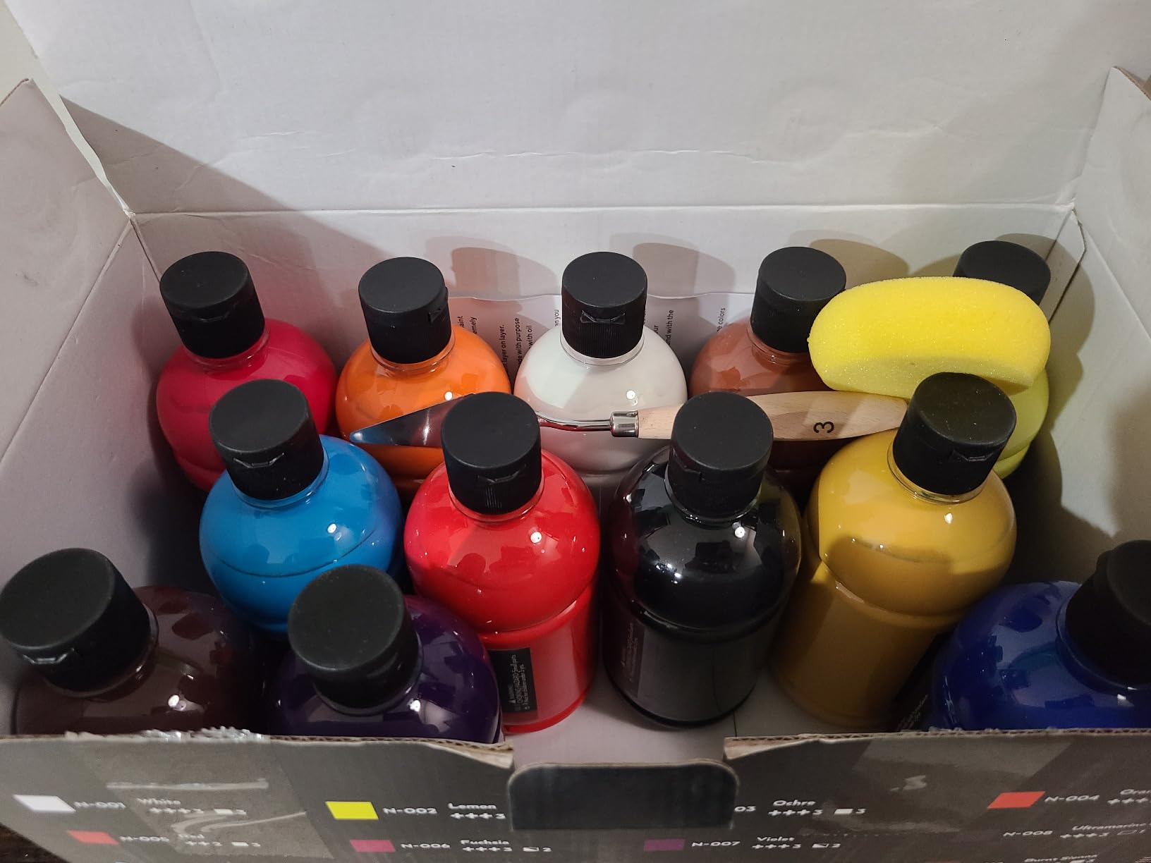 Nicpro Acrylic Paint Set 24 Colors 2oz with 12 Brushes & Palette | Non-Toxic Art Supplies Kit, Rich Pigments for Beginners, Artists, Painting on Fabric, Canvas, Wood, Rock, Ceramic customer photo 2