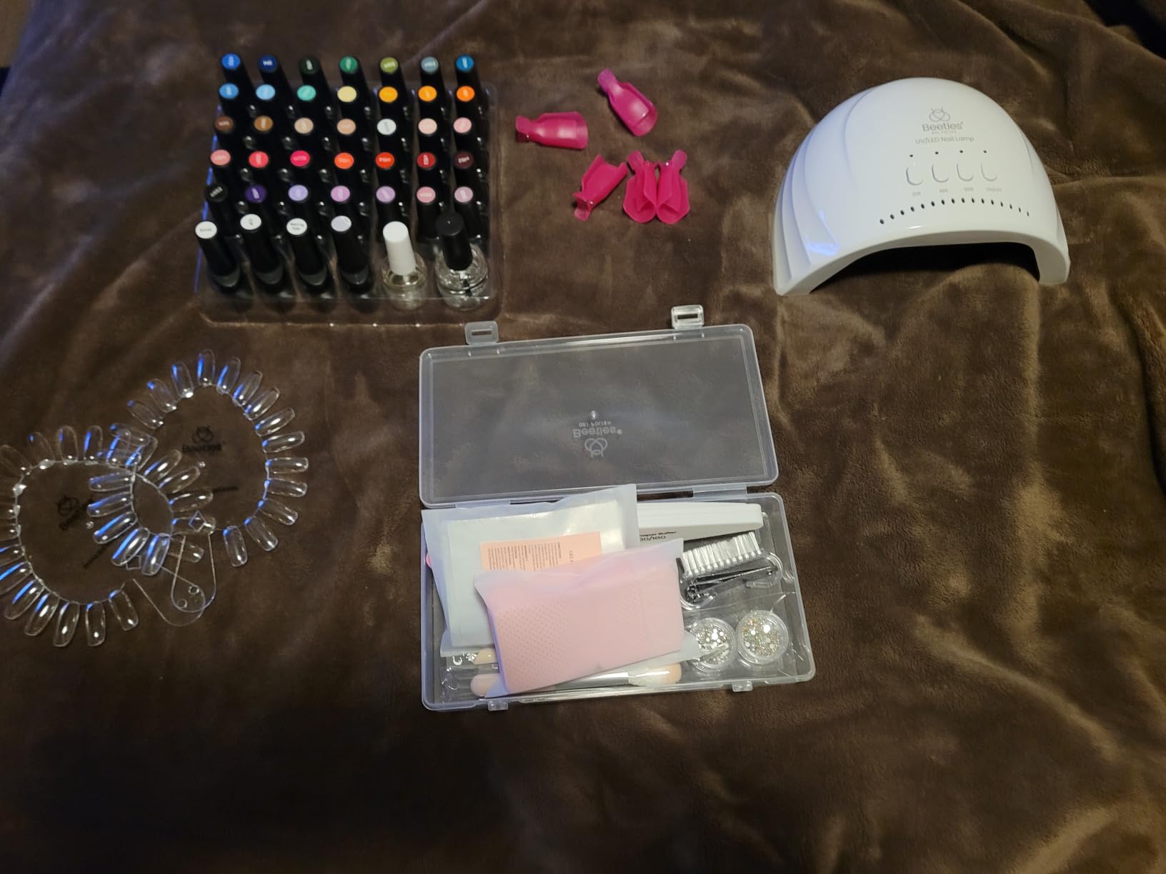 Beetles Gel Nail Polish Kit with UV Light, 68 Pcs 35 Colors Gel Nail Kit customer photo 1